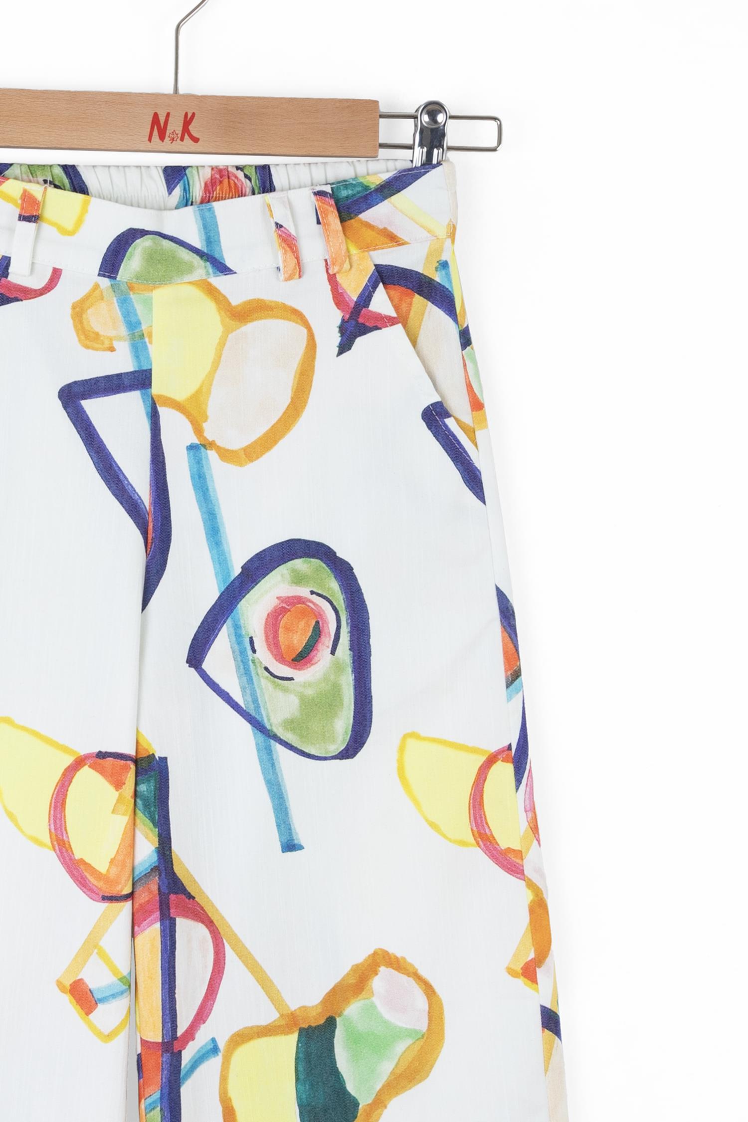 Nk Kız Çocuk Rainbow Pantolon 4-8 Yaş Ekru