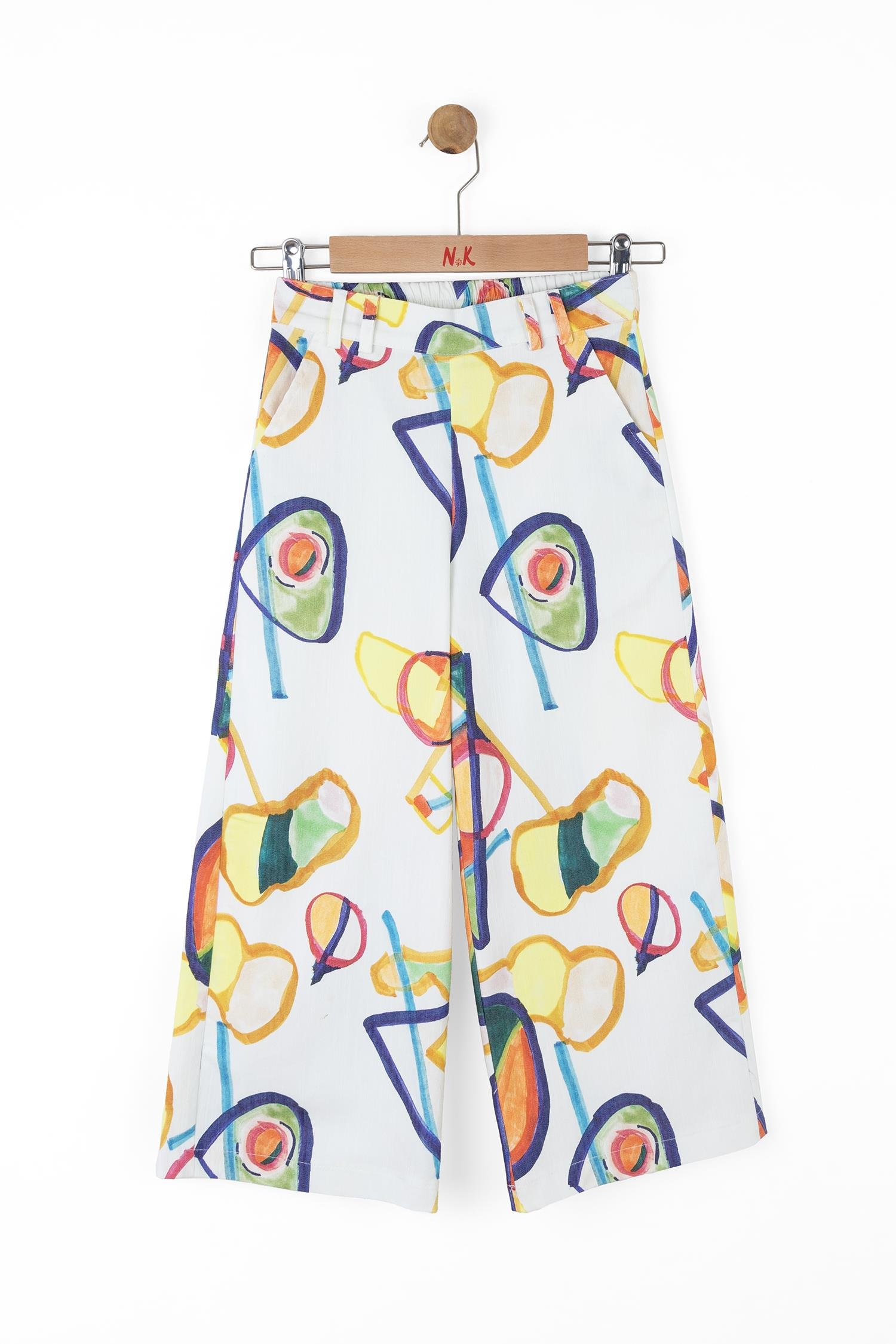 Nk Kız Çocuk Rainbow Pantolon 4-8 Yaş Ekru