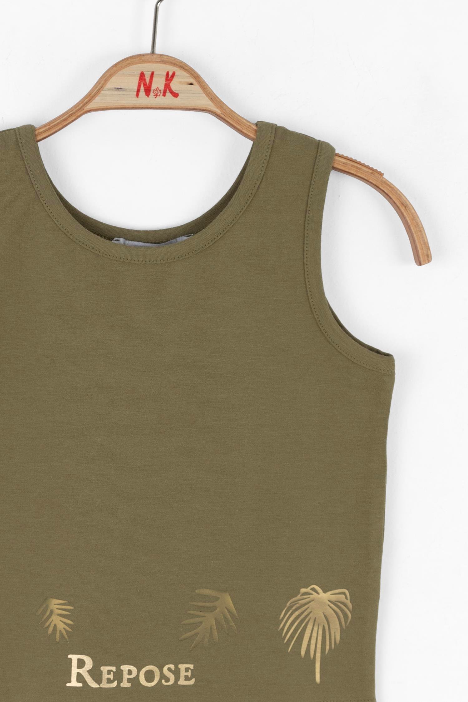 Nk Kız Çocuk Repose Crop 4-8 Yaş Haki