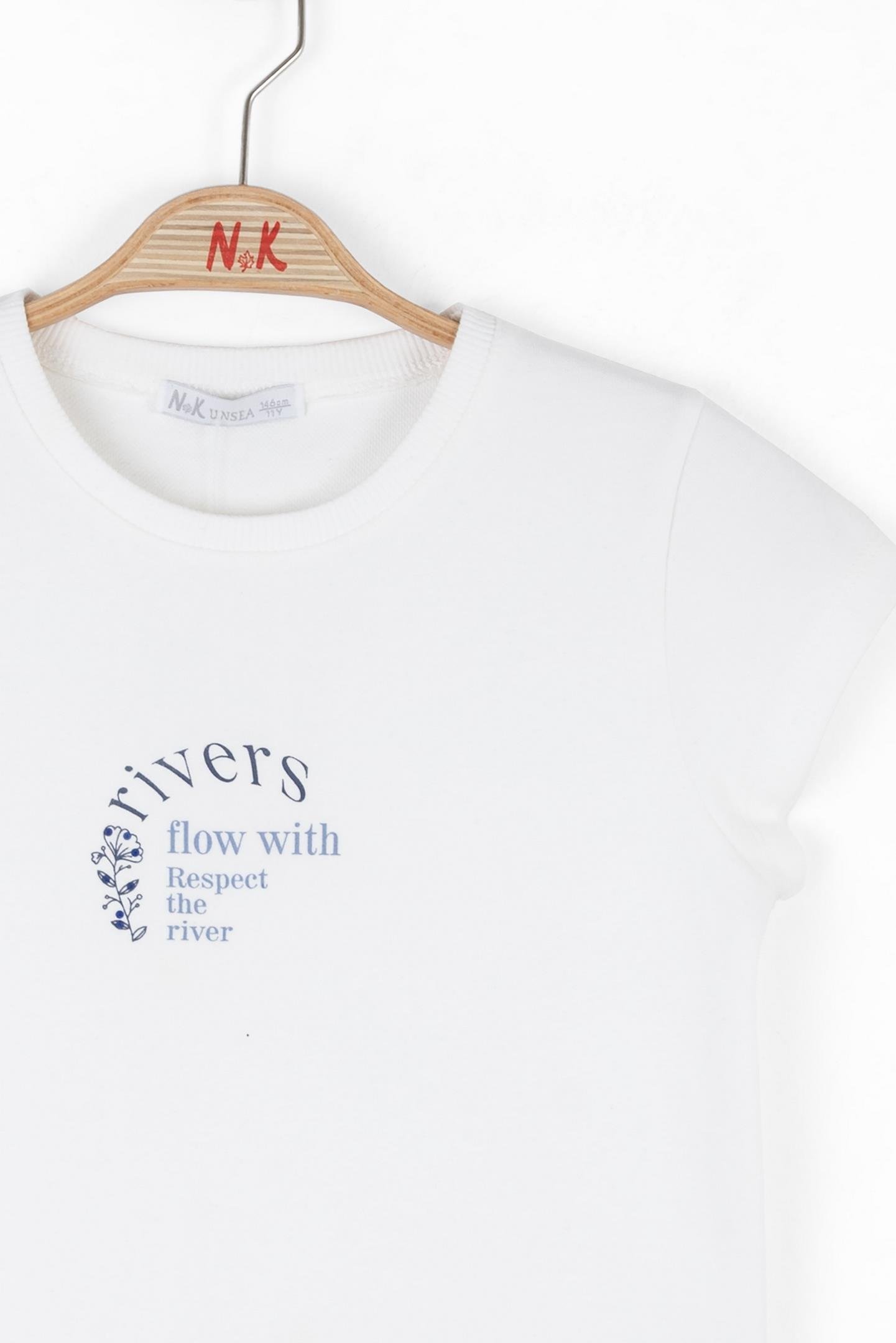 Nk Kız Çocuk River Tshirt 10-16Yaş Ekru