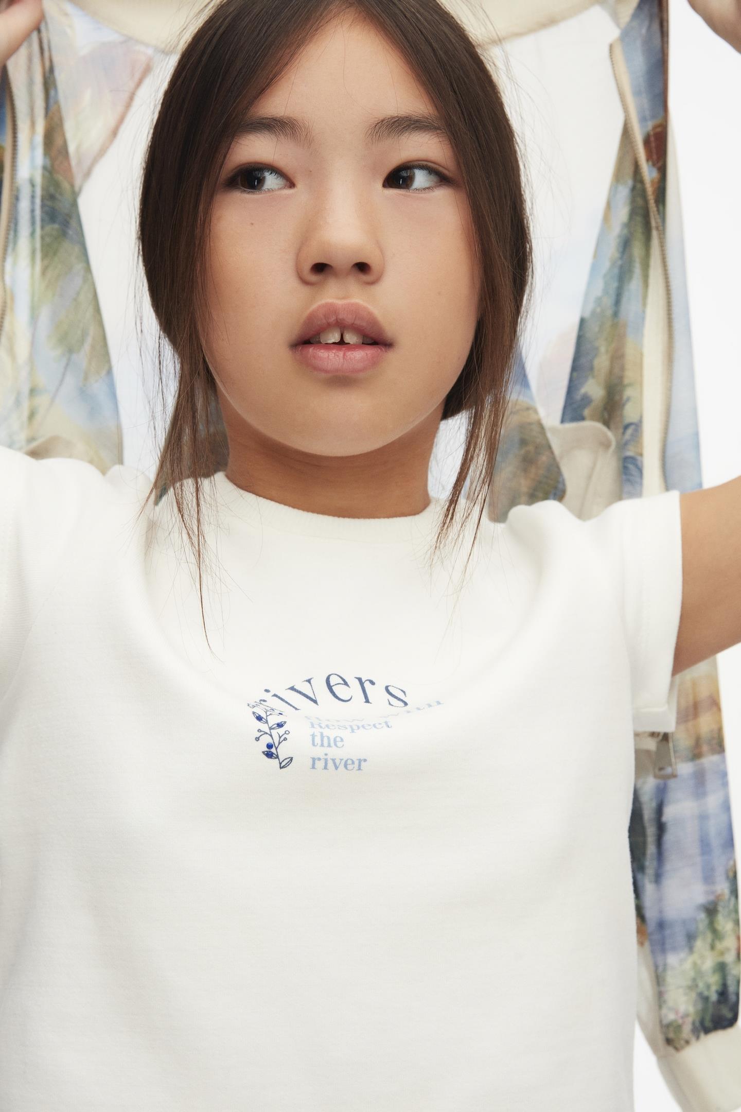Nk Kız Çocuk River Tshirt 10-16Yaş Ekru