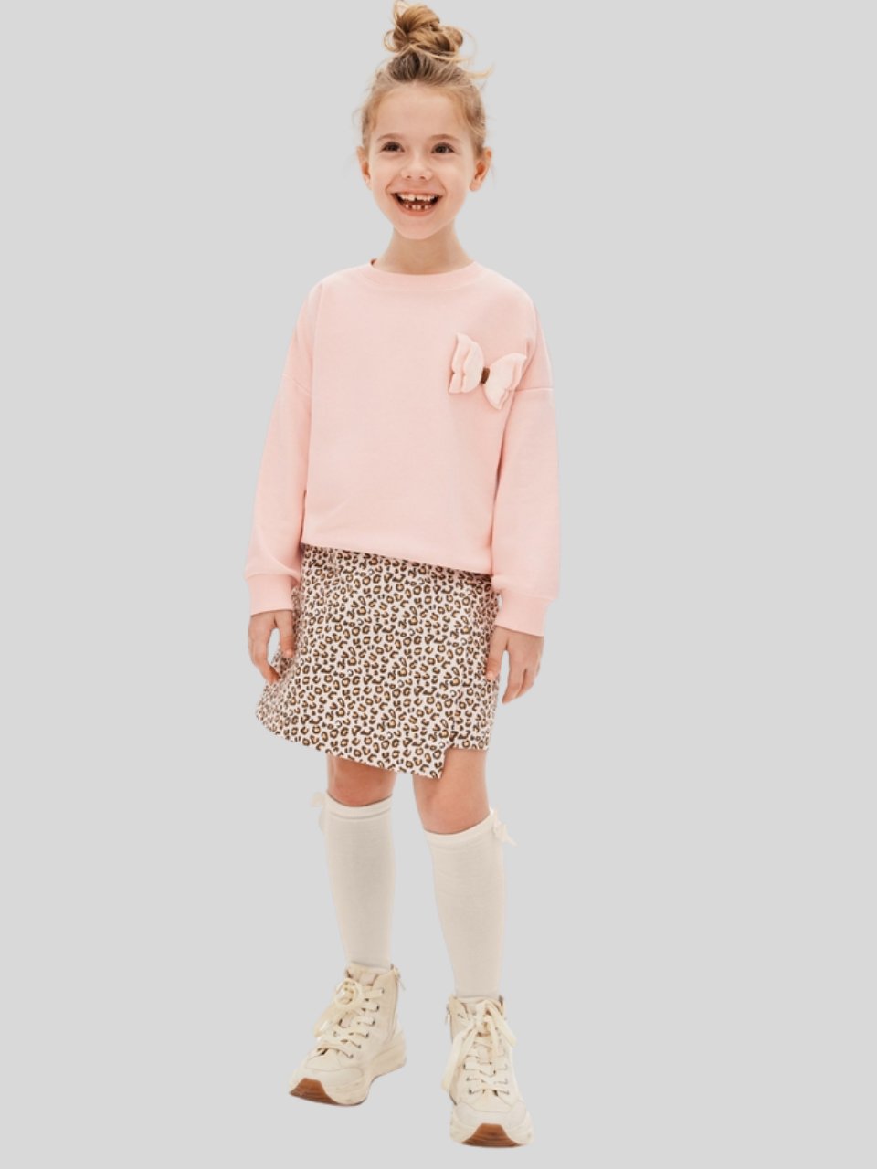 Nk Kız Çocuk Romantic Şort 4-8 Yaş Pudra