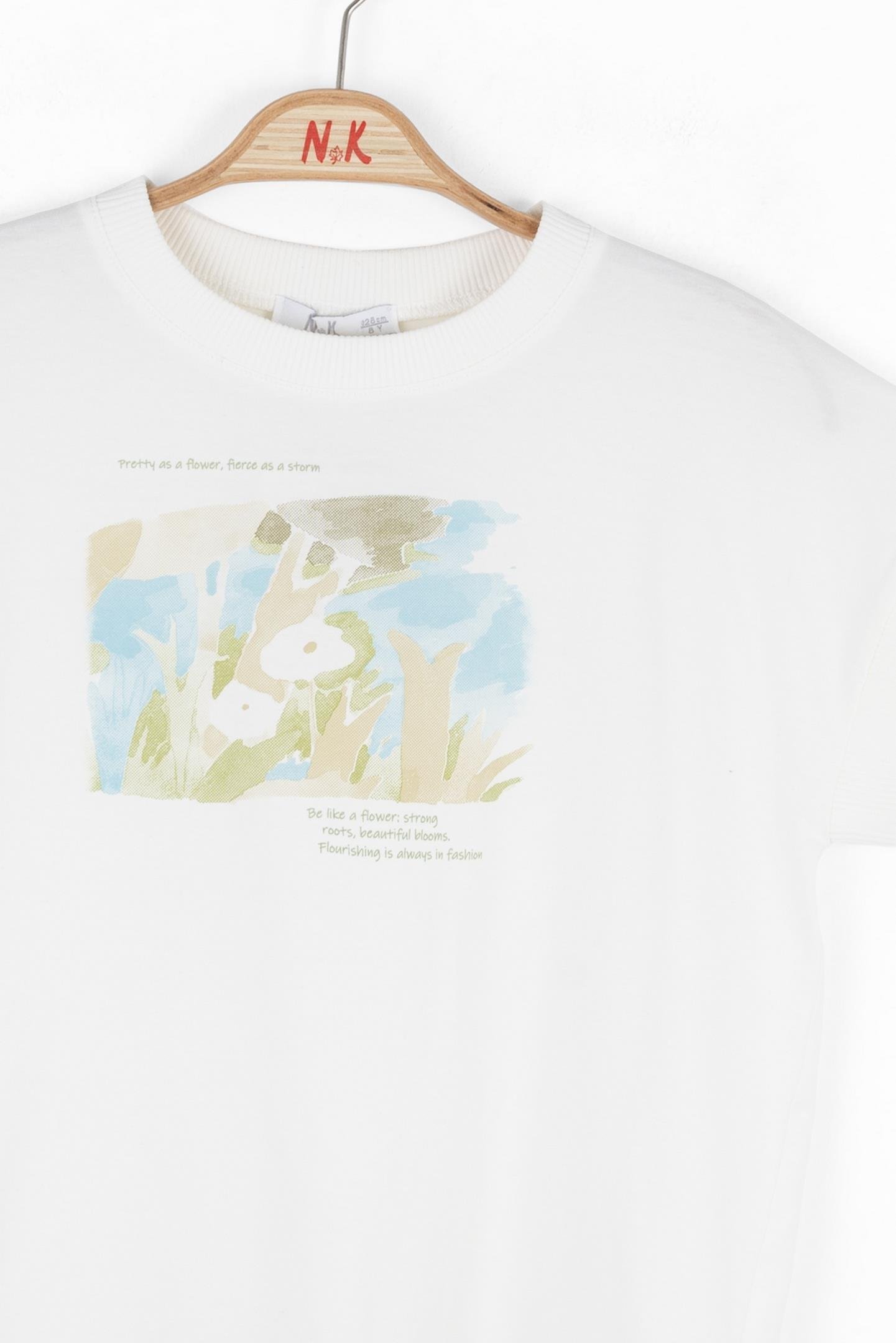 Nk Kız Çocuk Roots Tshirt 8-14 Yaş Mavi