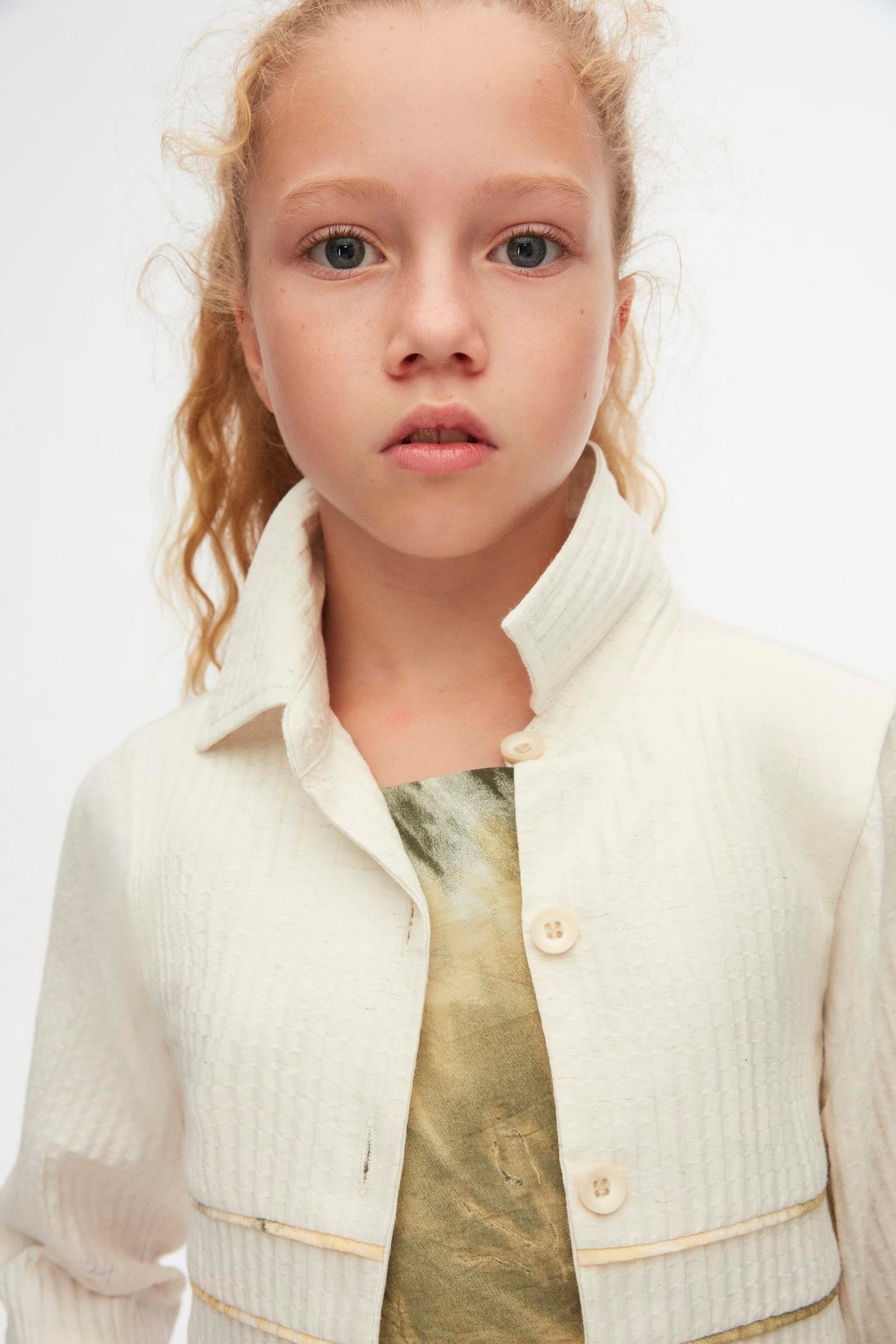 Nk Kız Çocuk Salerno Gömlek 8-14 Yaş Krem