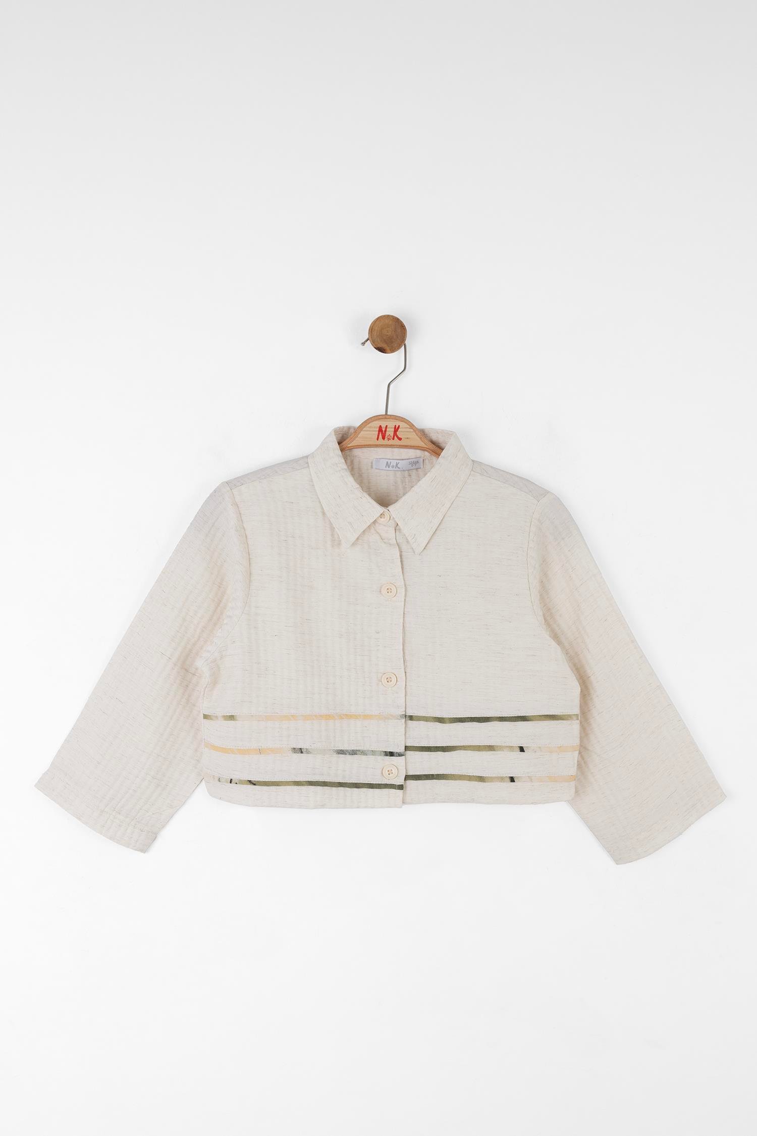 Nk Kız Çocuk Salerno Gömlek 8-14 Yaş Krem