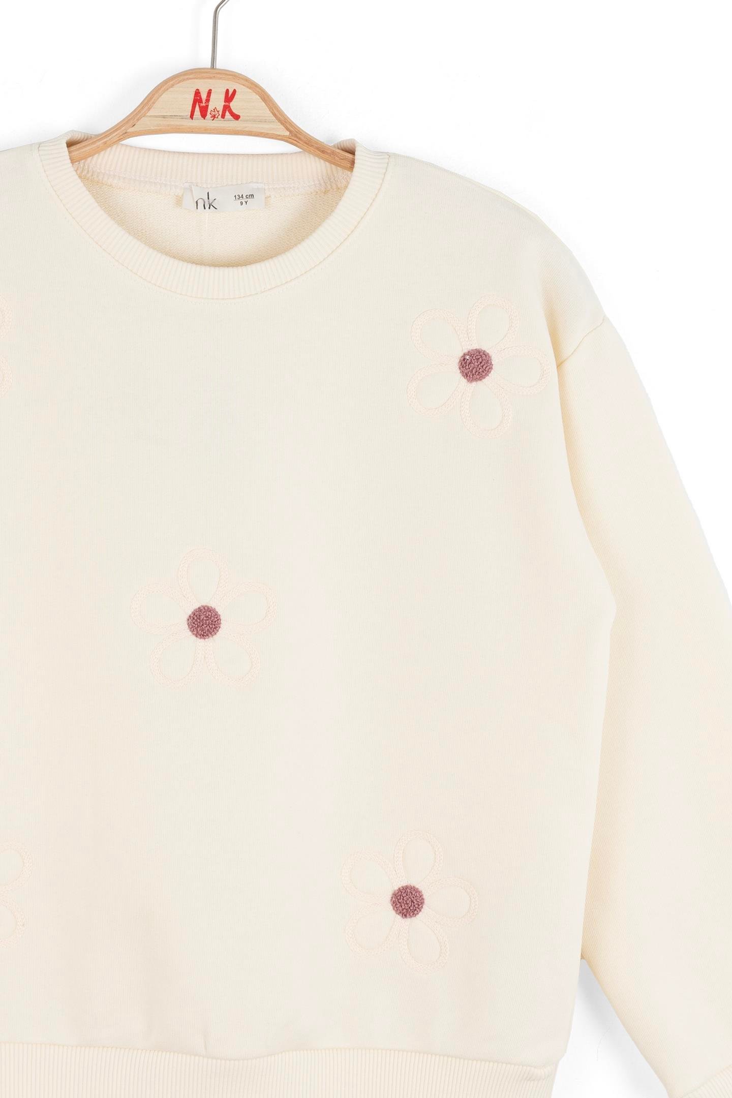 Nk Kız Çocuk Salvador Sweartshirt 8-14 Yaş Krem