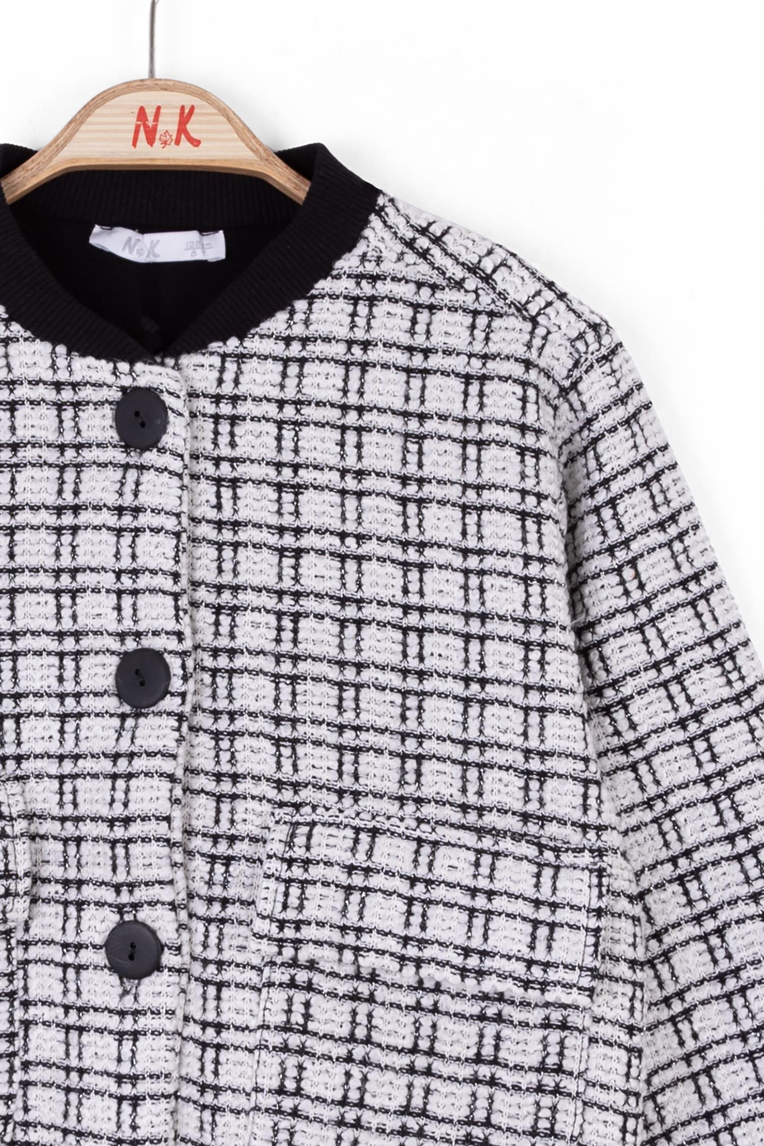 Nk Kız Çocuk Şanel Ceket 8-14 Yaş EKRU