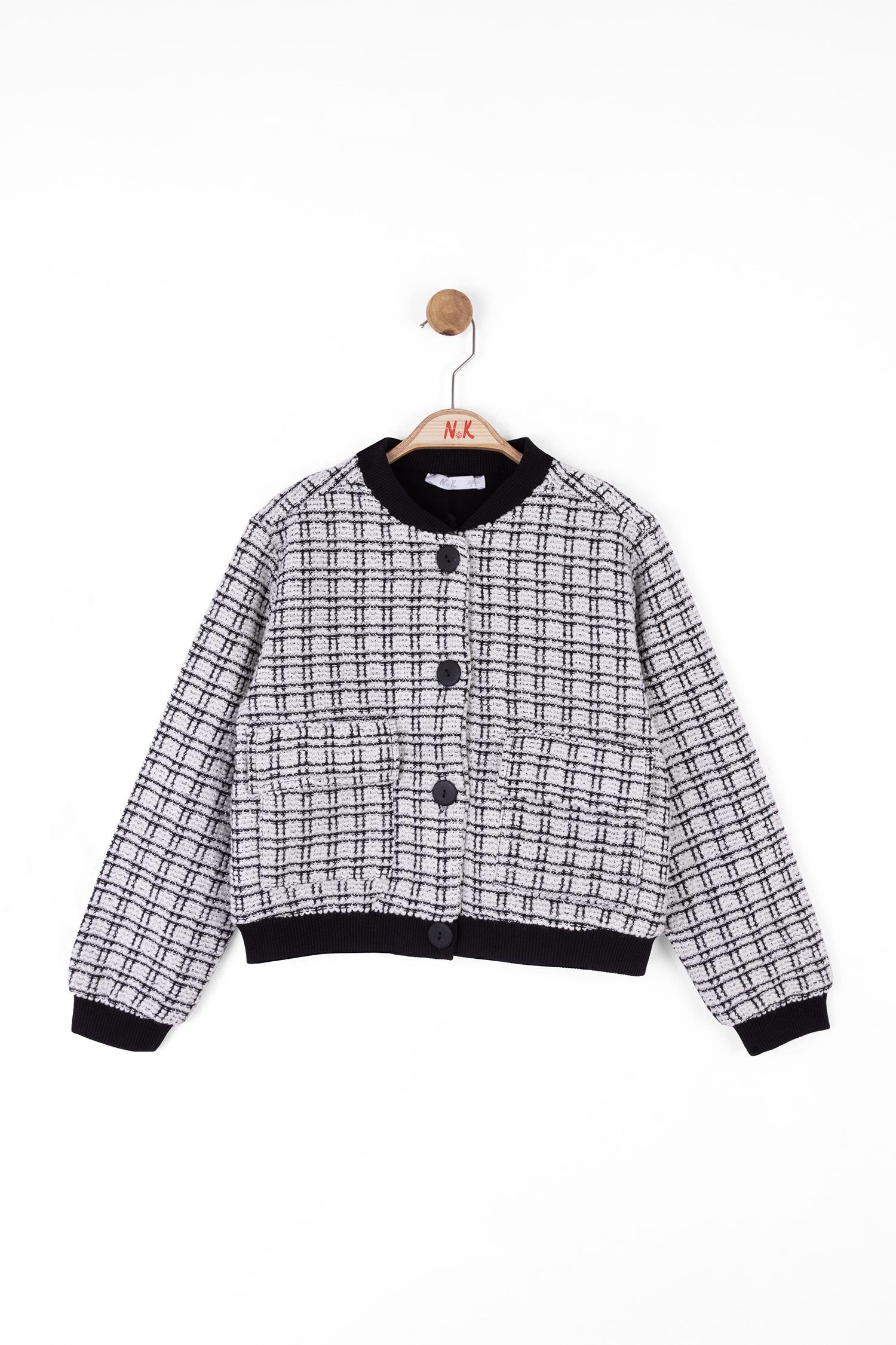 Nk Kız Çocuk Şanel Ceket 8-14 Yaş EKRU