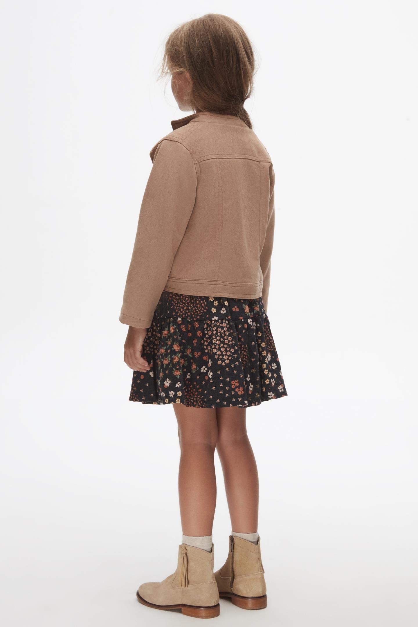 Nk Kız Çocuk Şebboy Ceket 4-8 Yaş VİZON