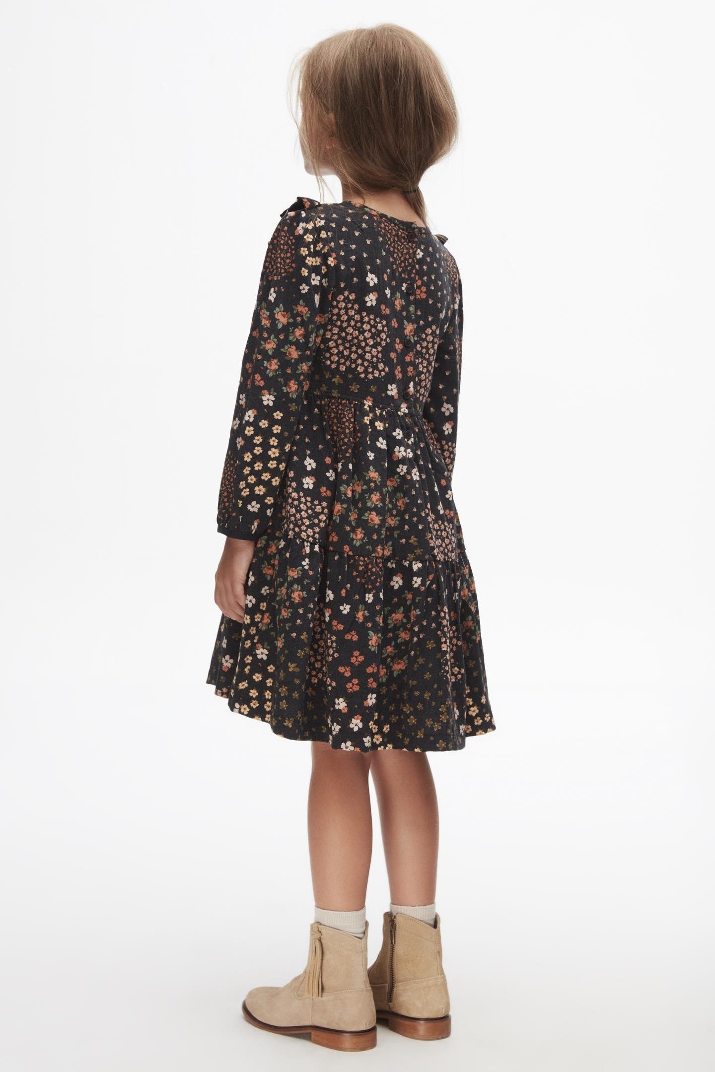 Nk Kız Çocuk Şebboy Elbise 4-8 Yaş ANTRASİT