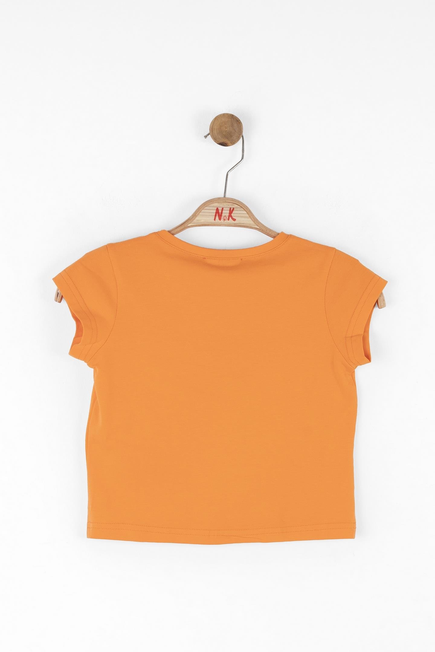 Nk Kız Çocuk Shapes Tshırt 4-8Yaş Turuncu