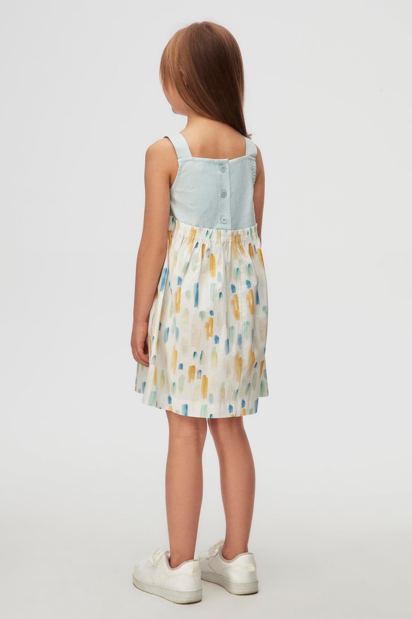 Nk Kız Çocuk Sharp Elbise 4-8Yaş Mavi