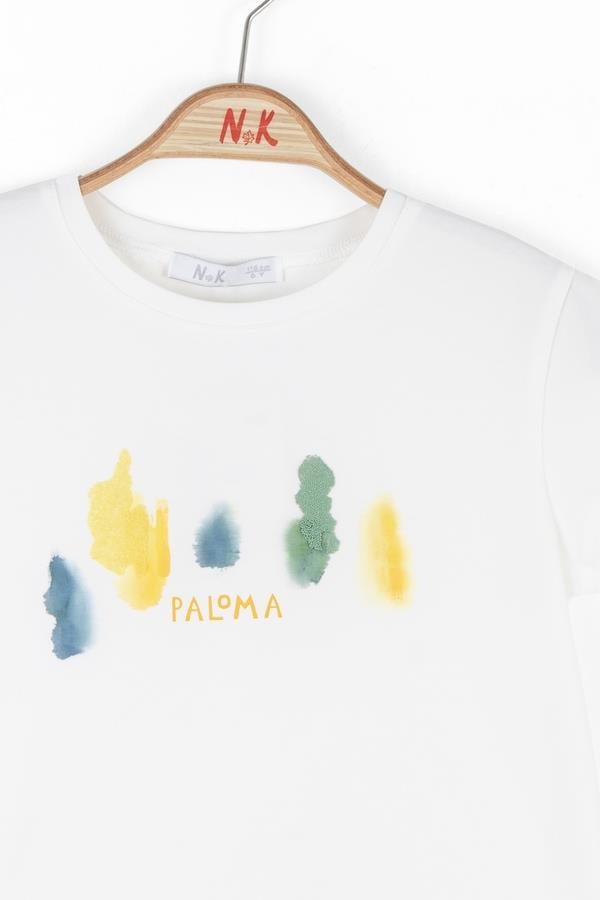 Nk Kız Çocuk Sharp Tshirt 4-8 Yaş Ekru