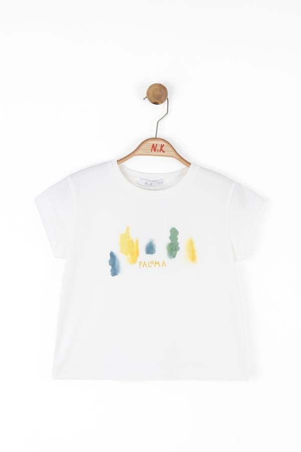 Nk Kız Çocuk Sharp Tshirt 4-8 Yaş Ekru