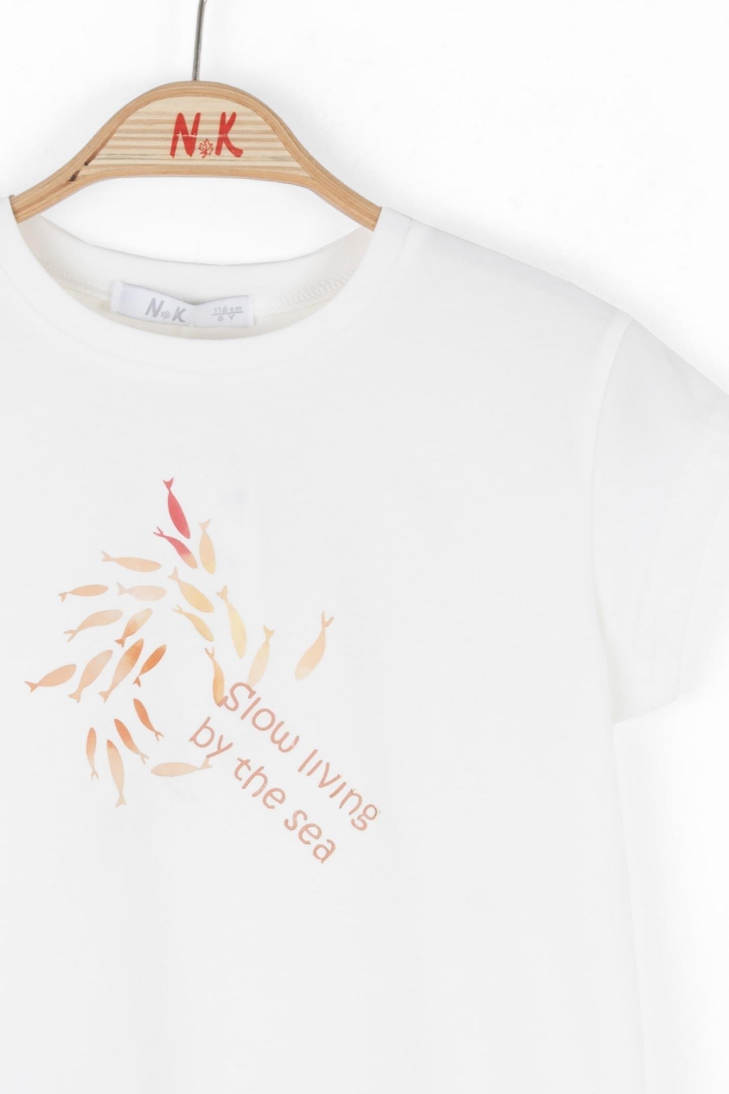 Nk Kız Çocuk Slow Tshırt 4-8Yaş Coral