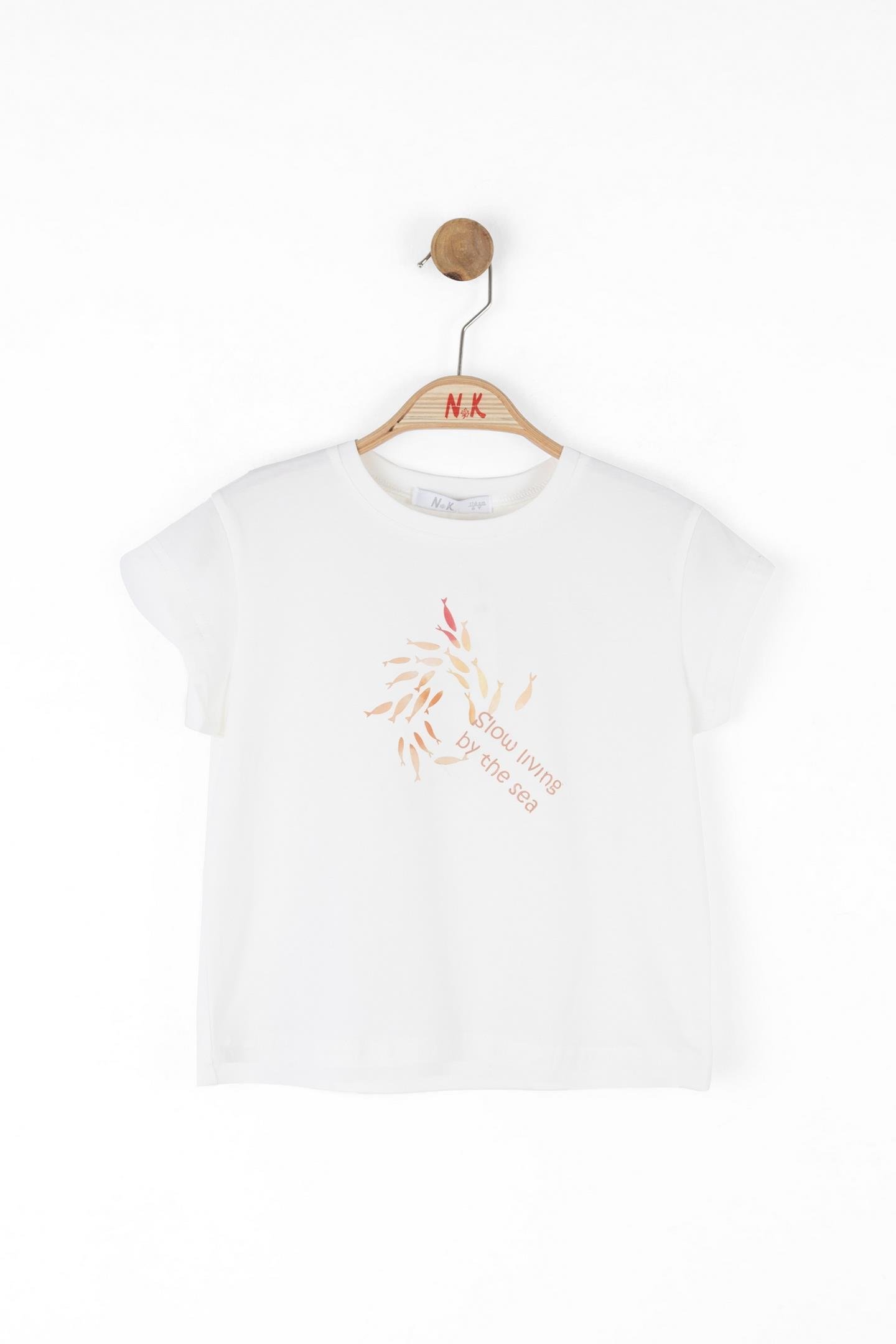 Nk Kız Çocuk Slow Tshırt 4-8Yaş Coral