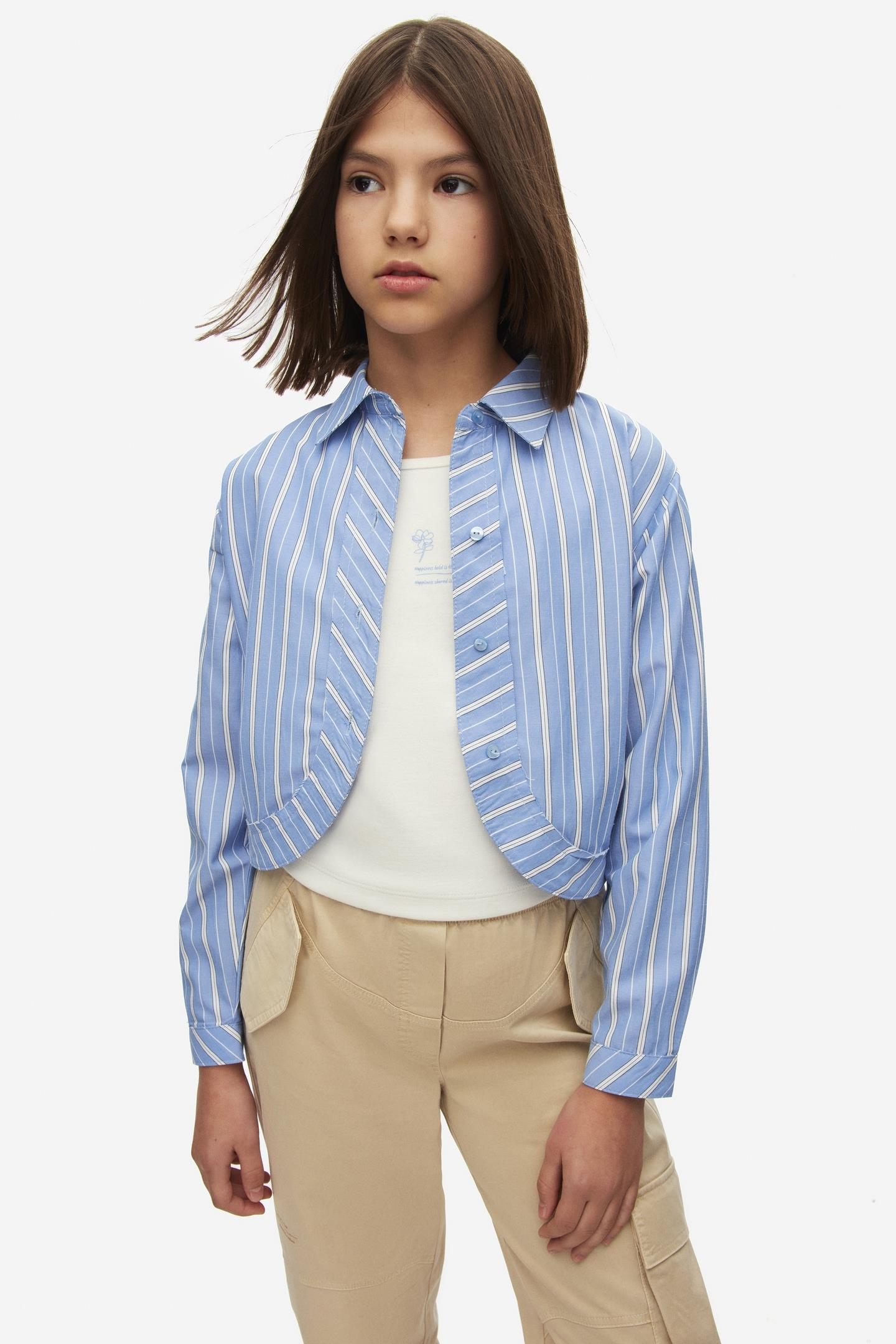 Nk Kız Çocuk Swanky Gömlek 8-14 Yaş Mavi