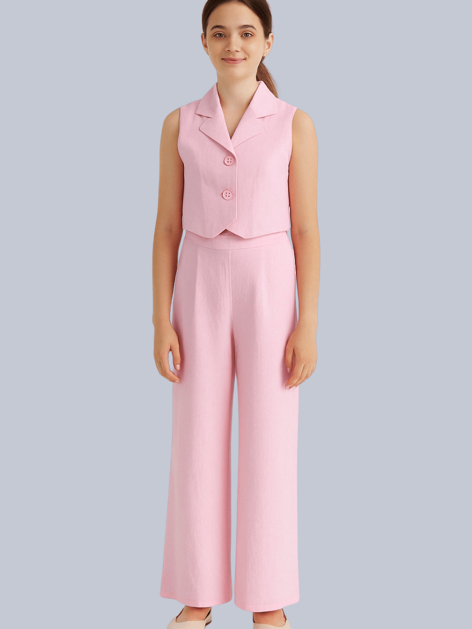 Nk Kız Çocuk Tahiti Pantolonlu Takım 8-14 Yaş Pembe