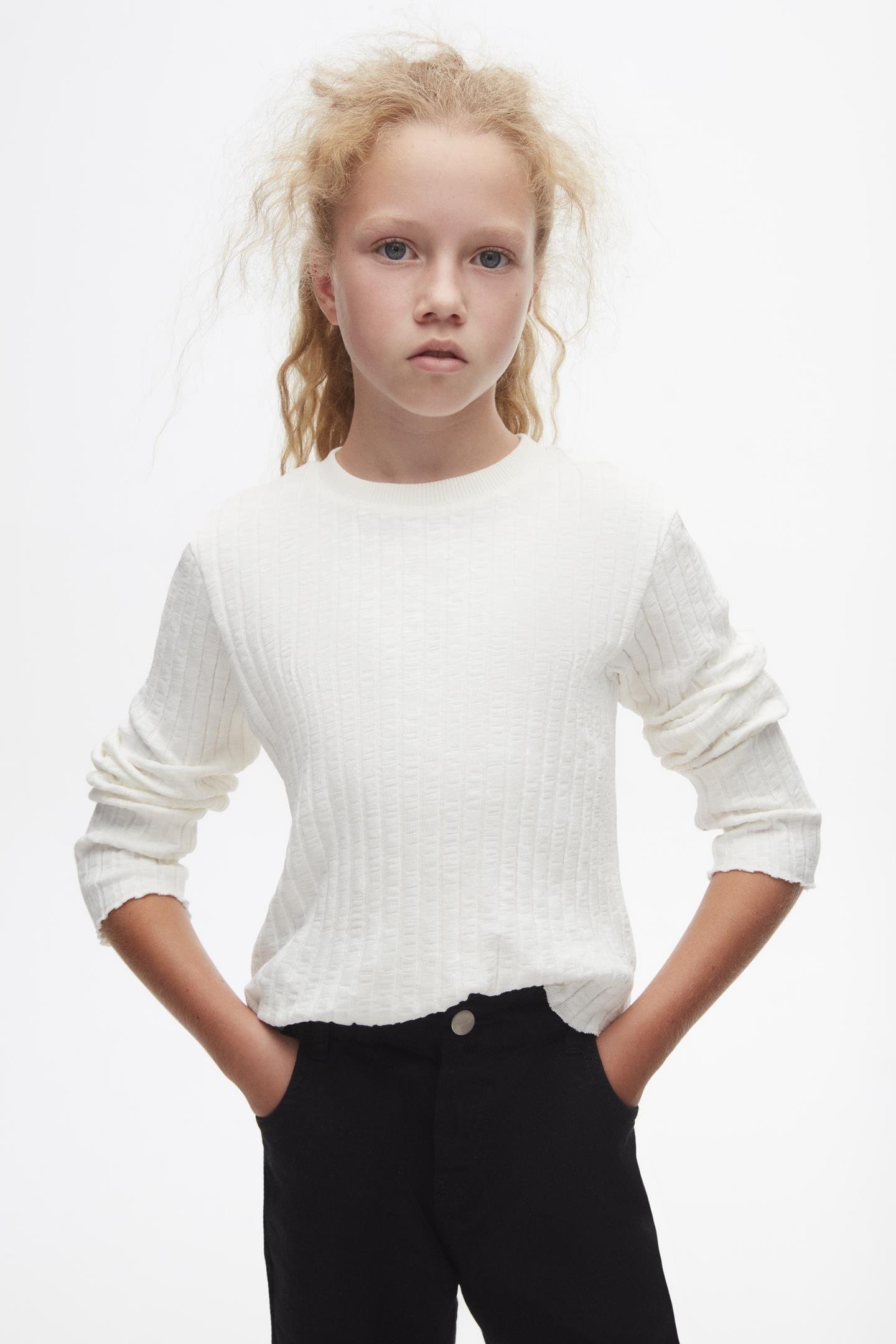 Nk Kız Çocuk Triko Kazak 8-14 Yaş EKRU