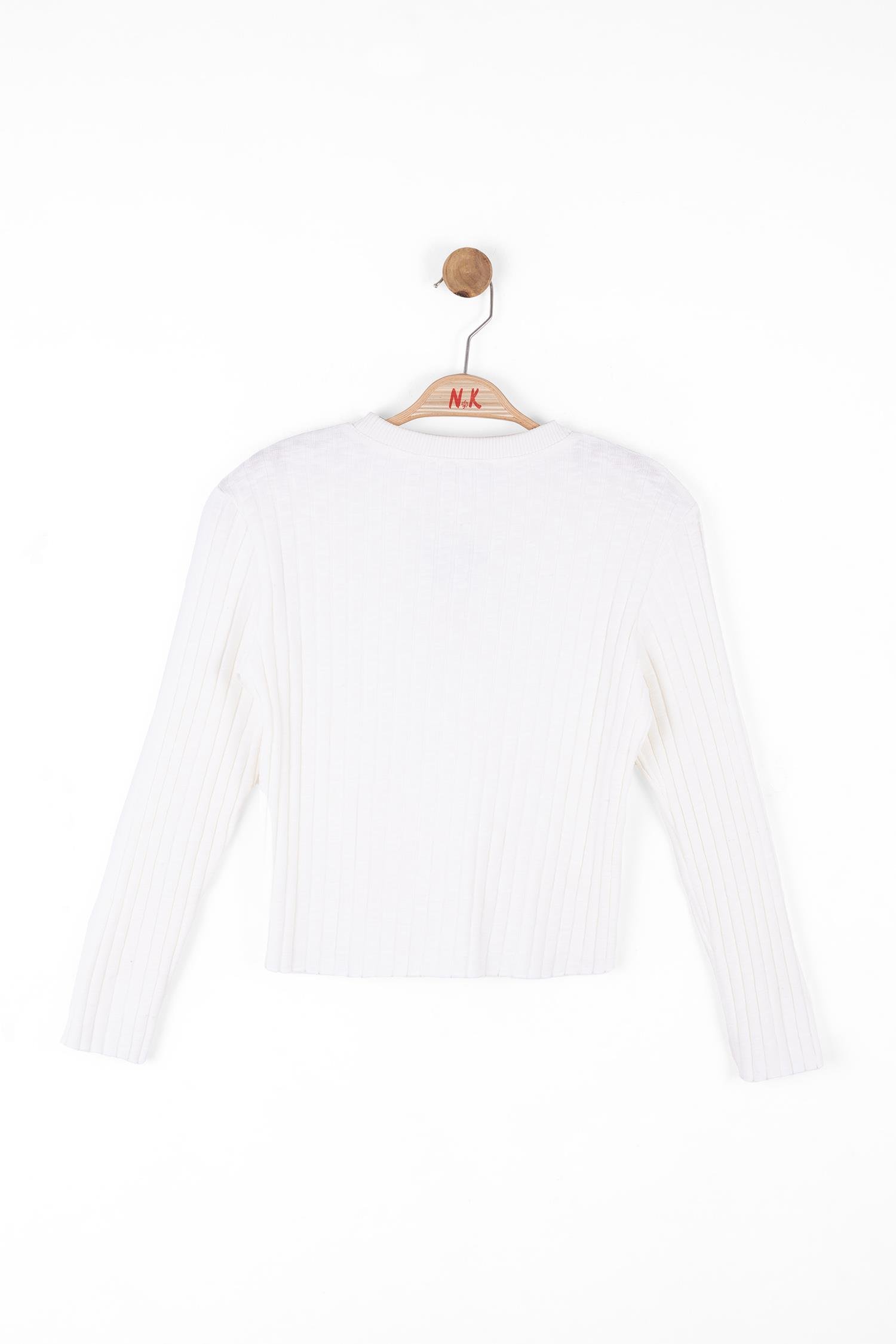 Nk Kız Çocuk Triko Kazak 8-14 Yaş EKRU