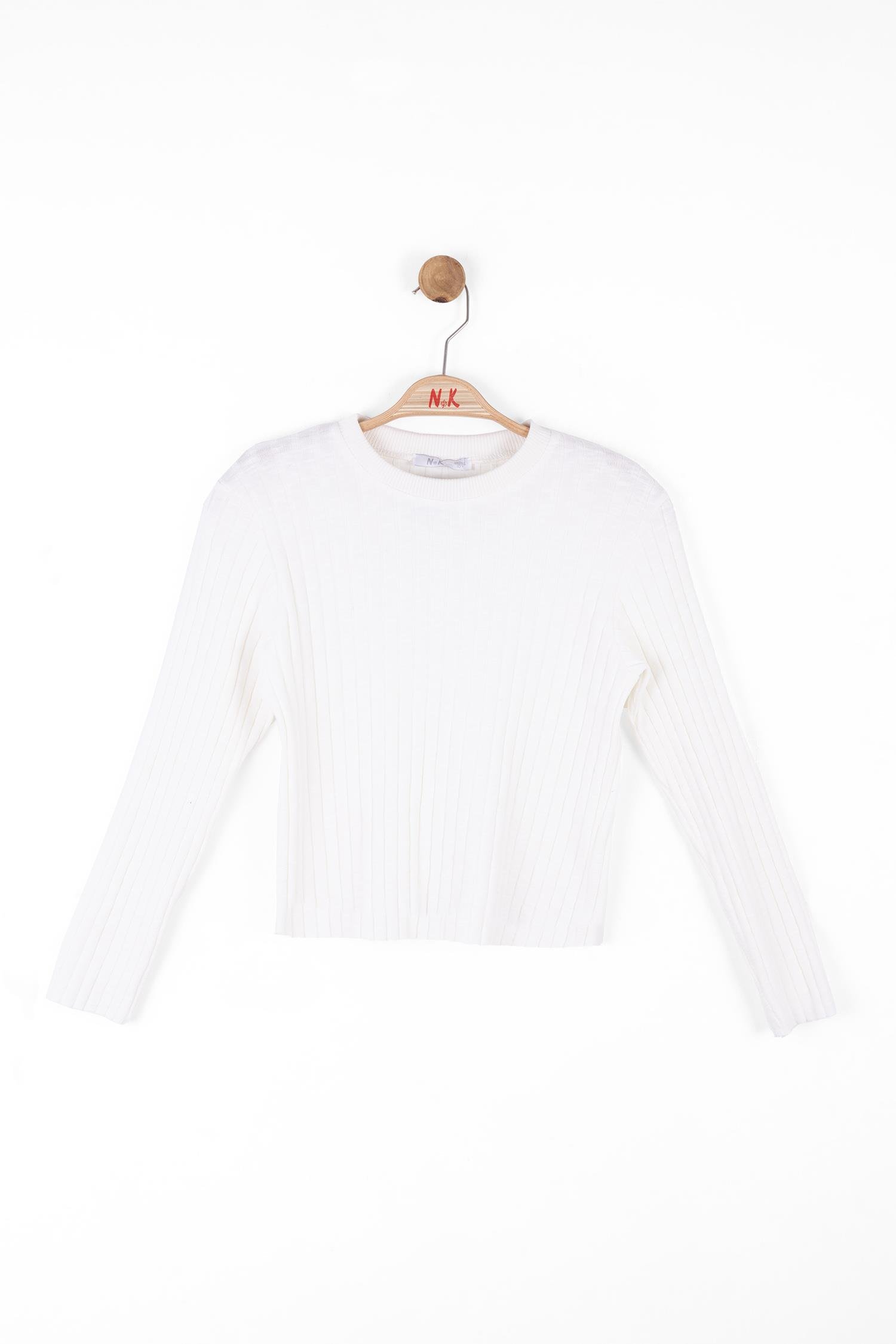 Nk Kız Çocuk Triko Kazak 8-14 Yaş EKRU