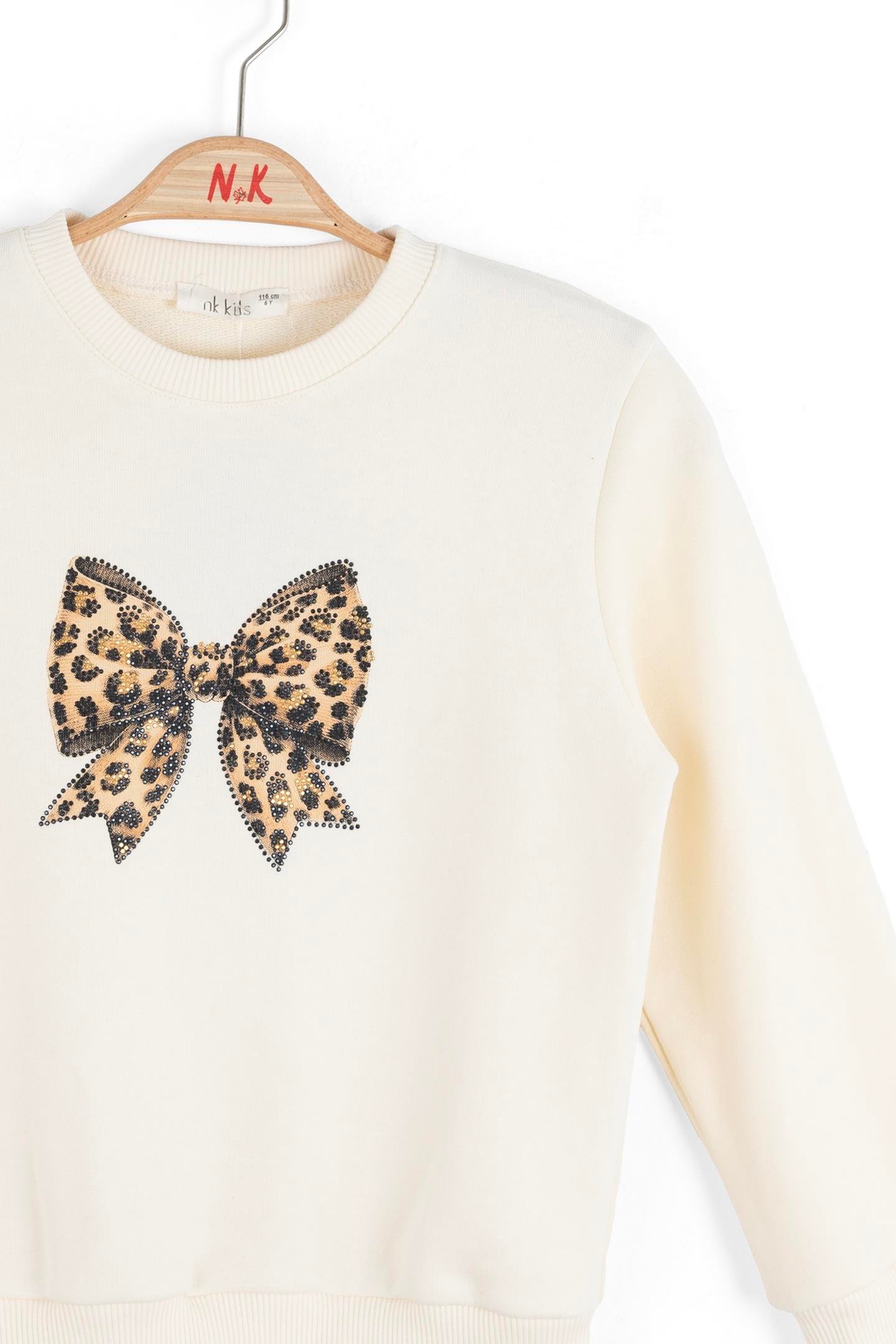 Nk Kız Çocuk Twinkle Sweatshirt 4-8 Yaş Camel