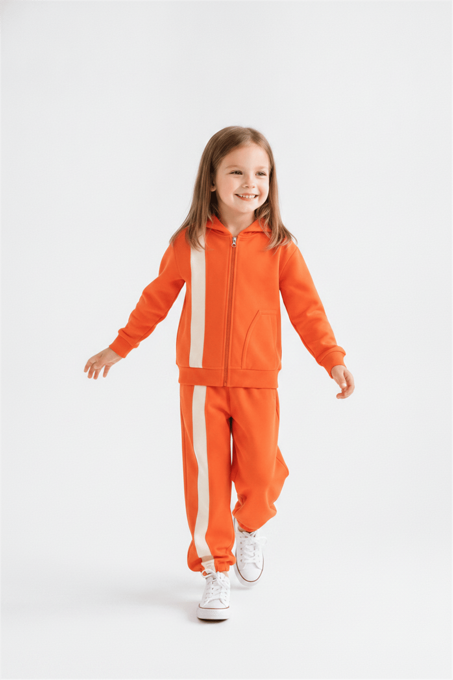 Nk Kız Çocuk Vibrant Takım 4-8 Yaş Turuncu
