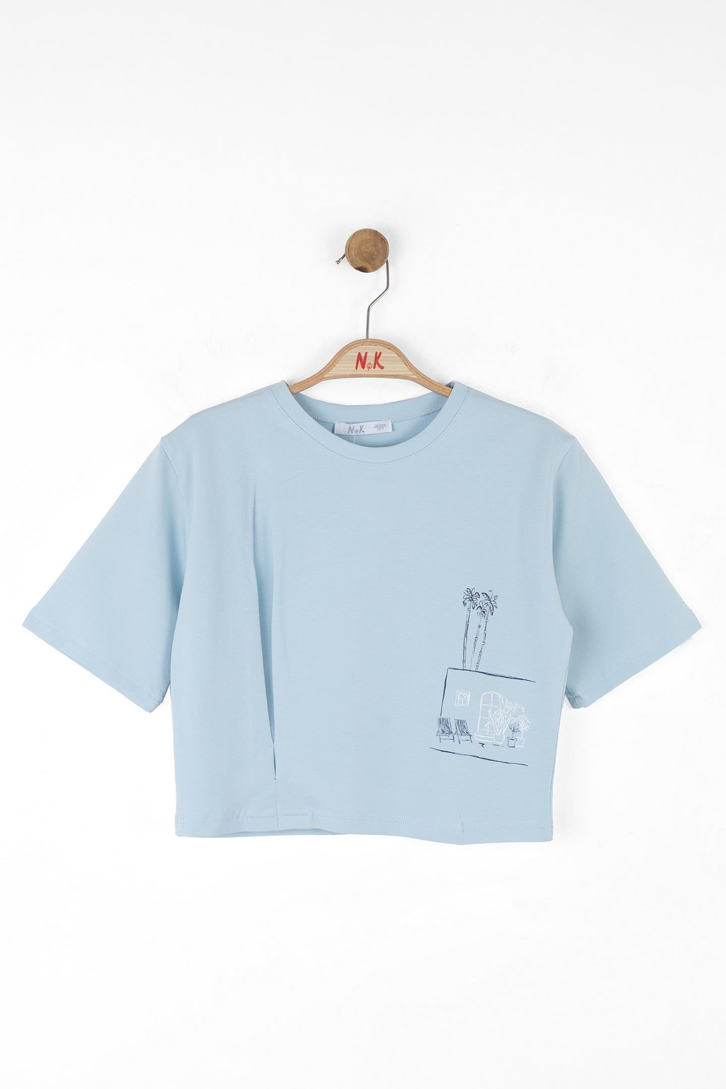 Nk Kız Çocuk View Tshirt 8-14 Yaş Mavi