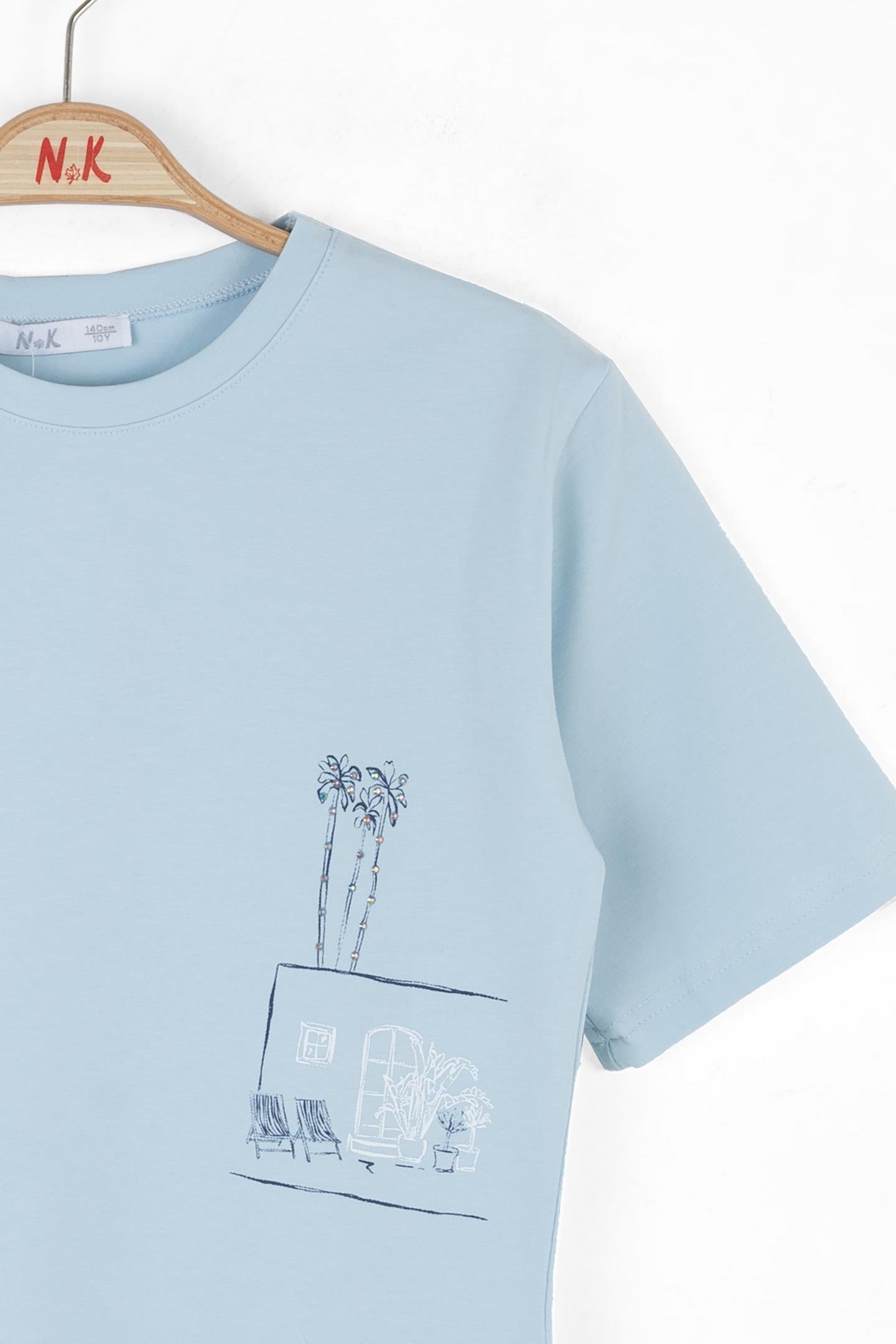 Nk Kız Çocuk View Tshirt 8-14 Yaş Mavi