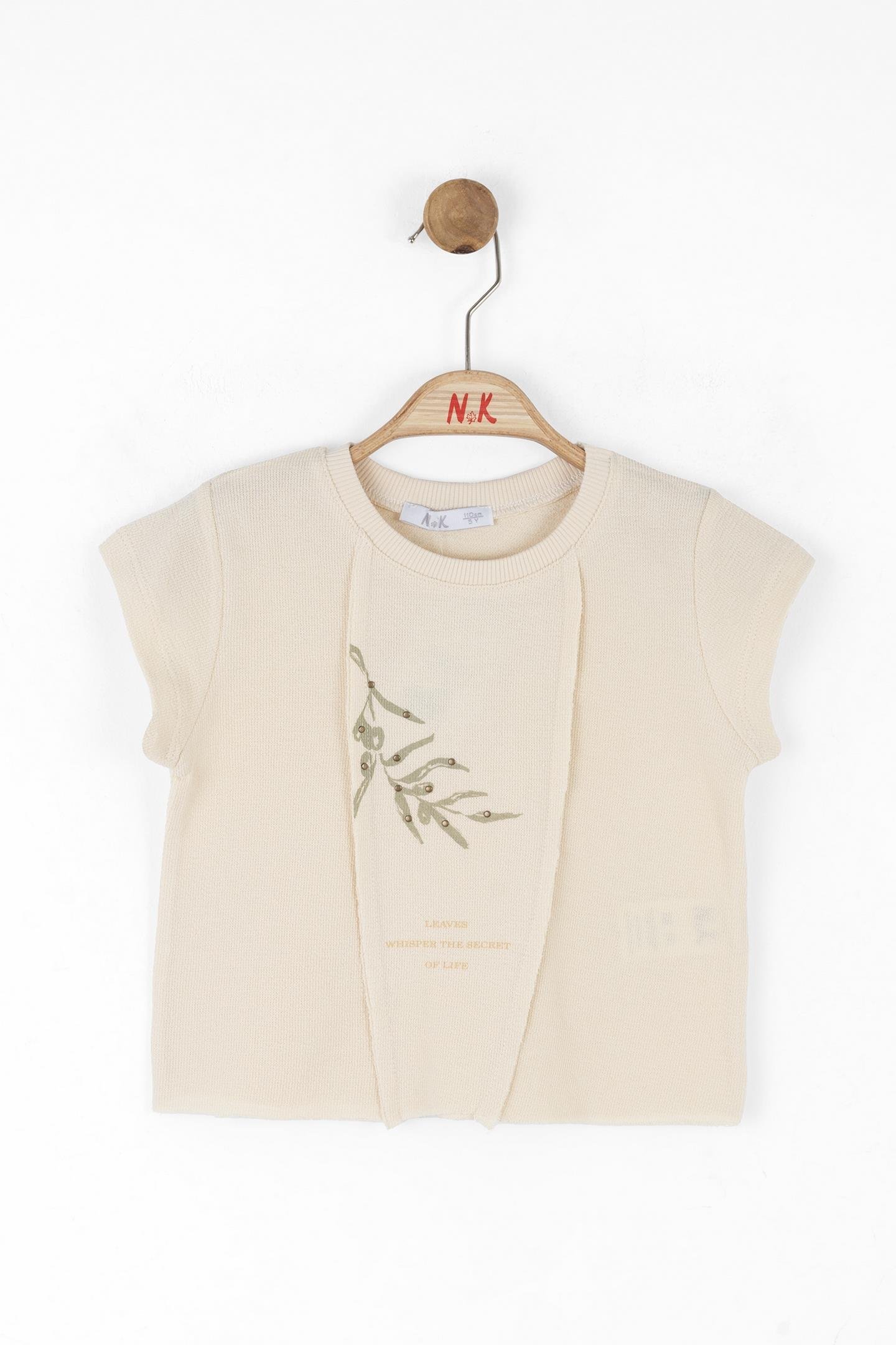 Nk Kız Çocuk Whısper Tshırt 4-8Yaş Krem