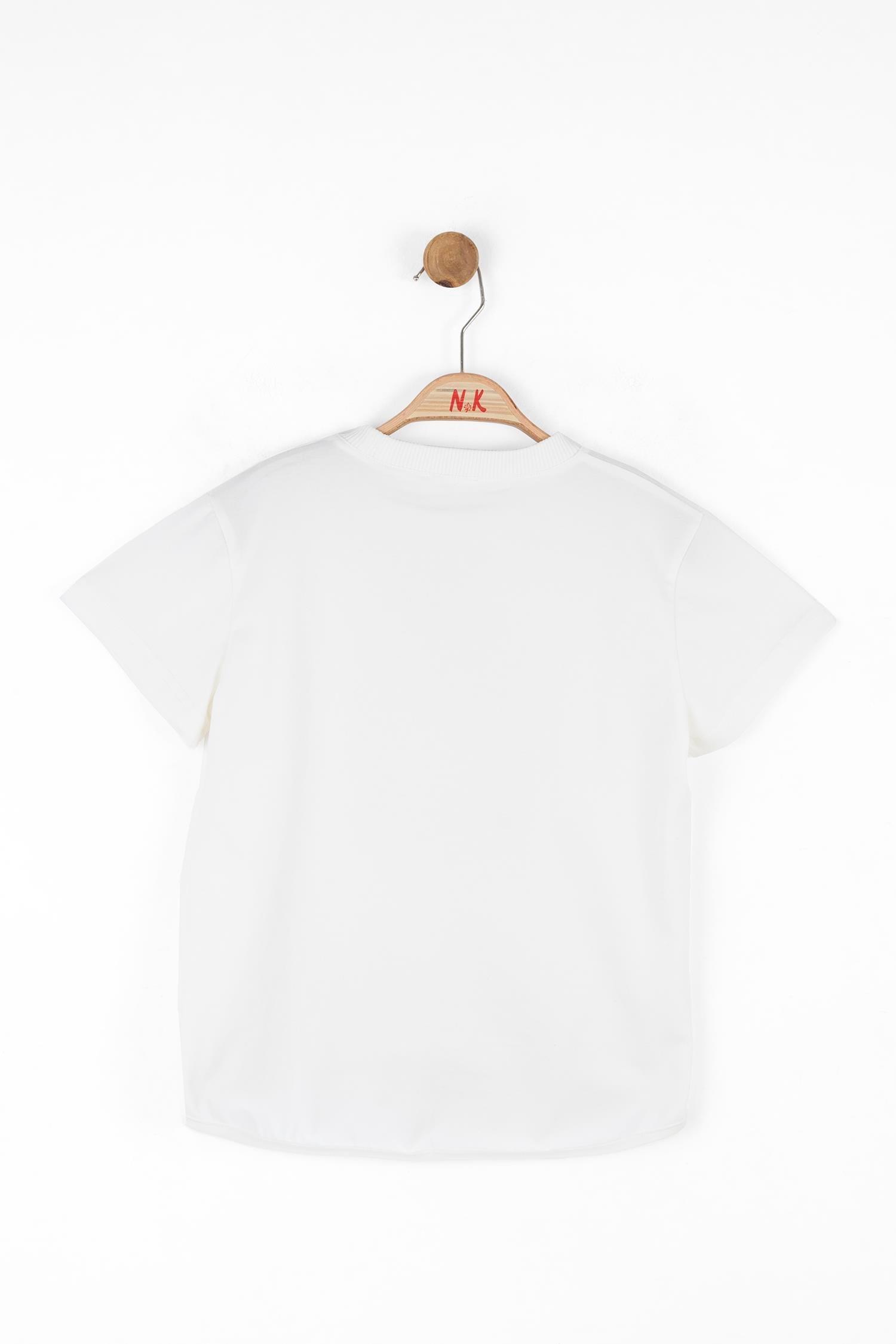 Nk Kız Çocuk Yosun Tshirt 8-14 Yaş Ekru