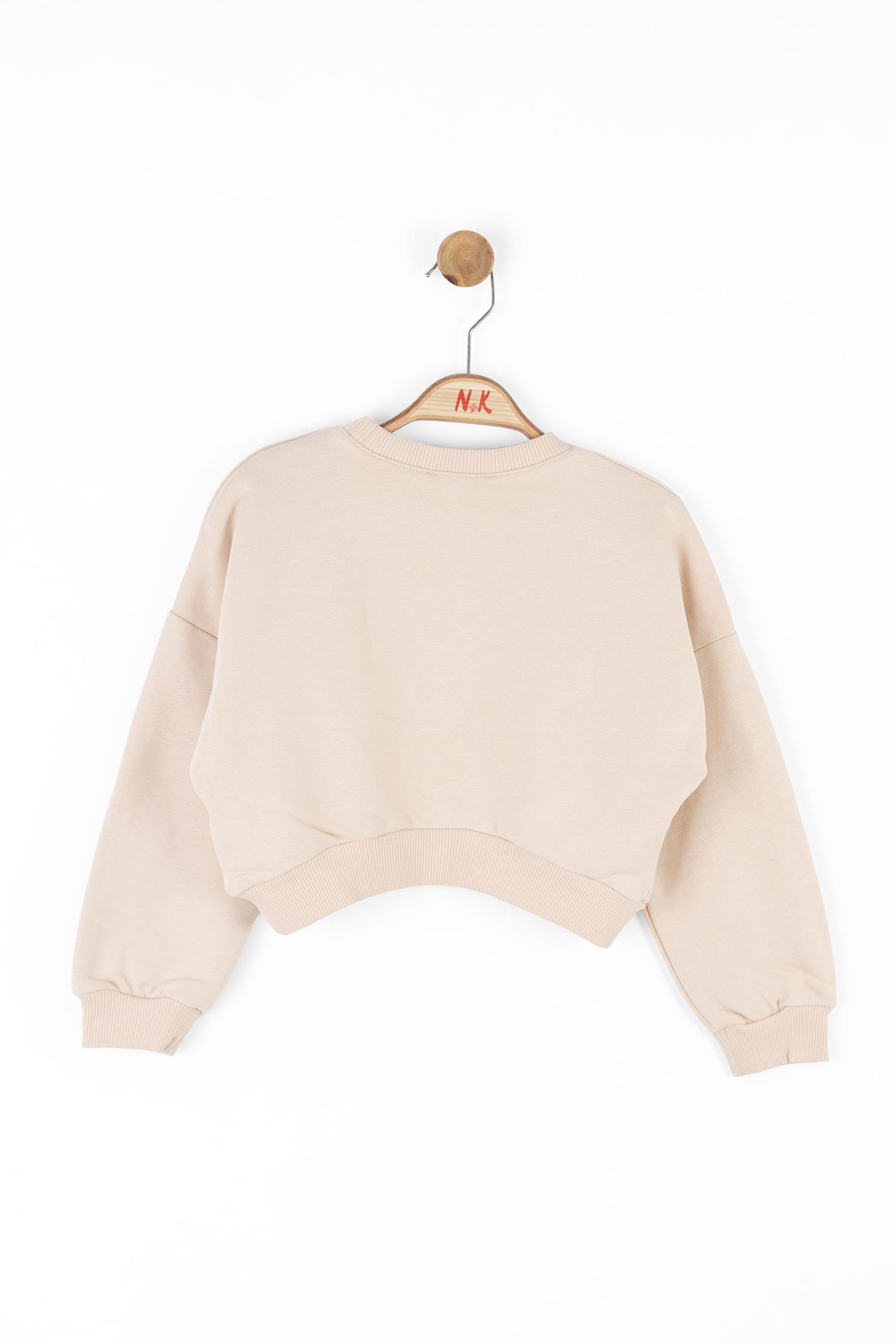 Nk Kız Çocuk Zürafa Sweatshirt 4-8 Yaş KREM