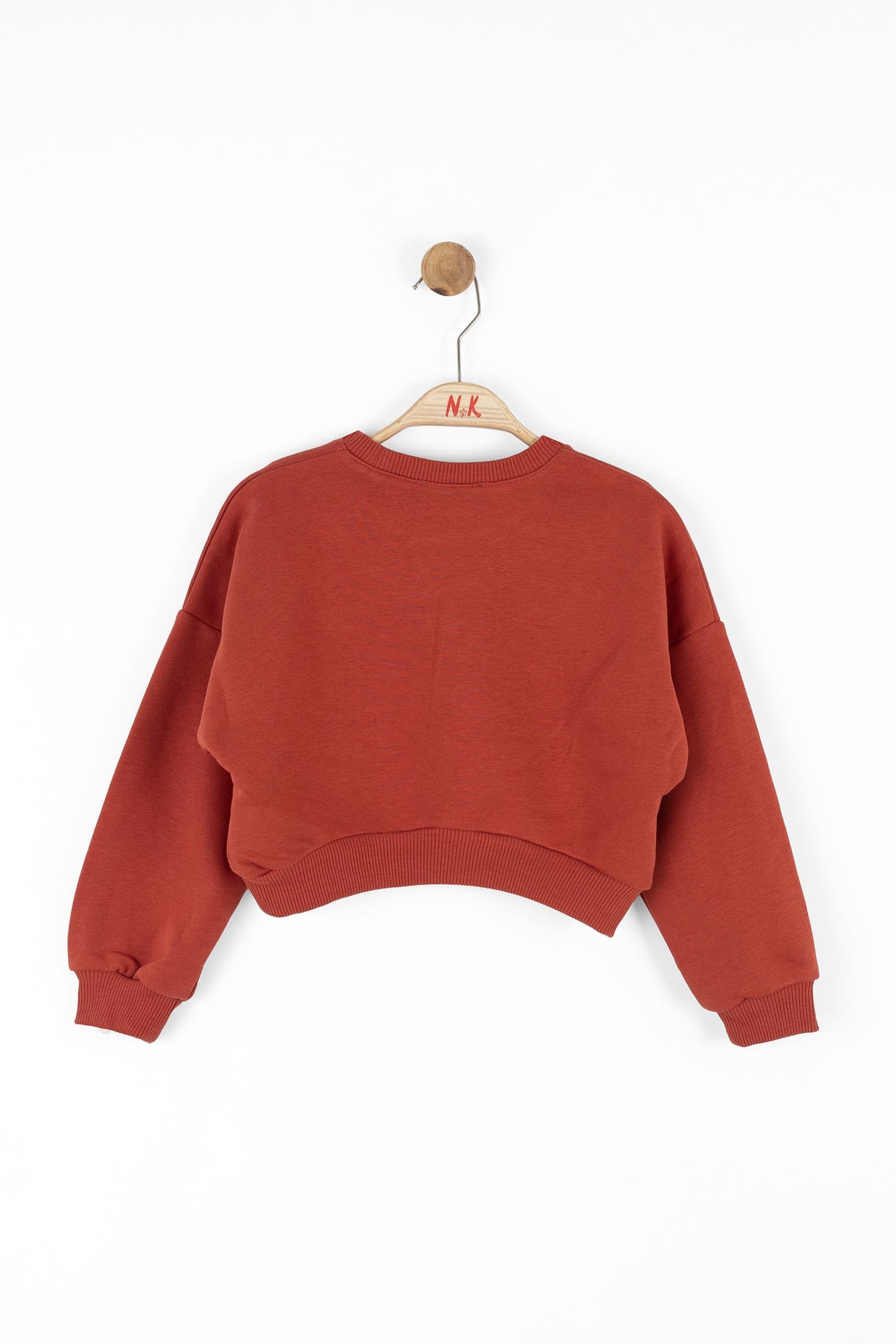 Nk Kız Çocuk Zürafa Sweatshirt 4-8 Yaş KİREMİT