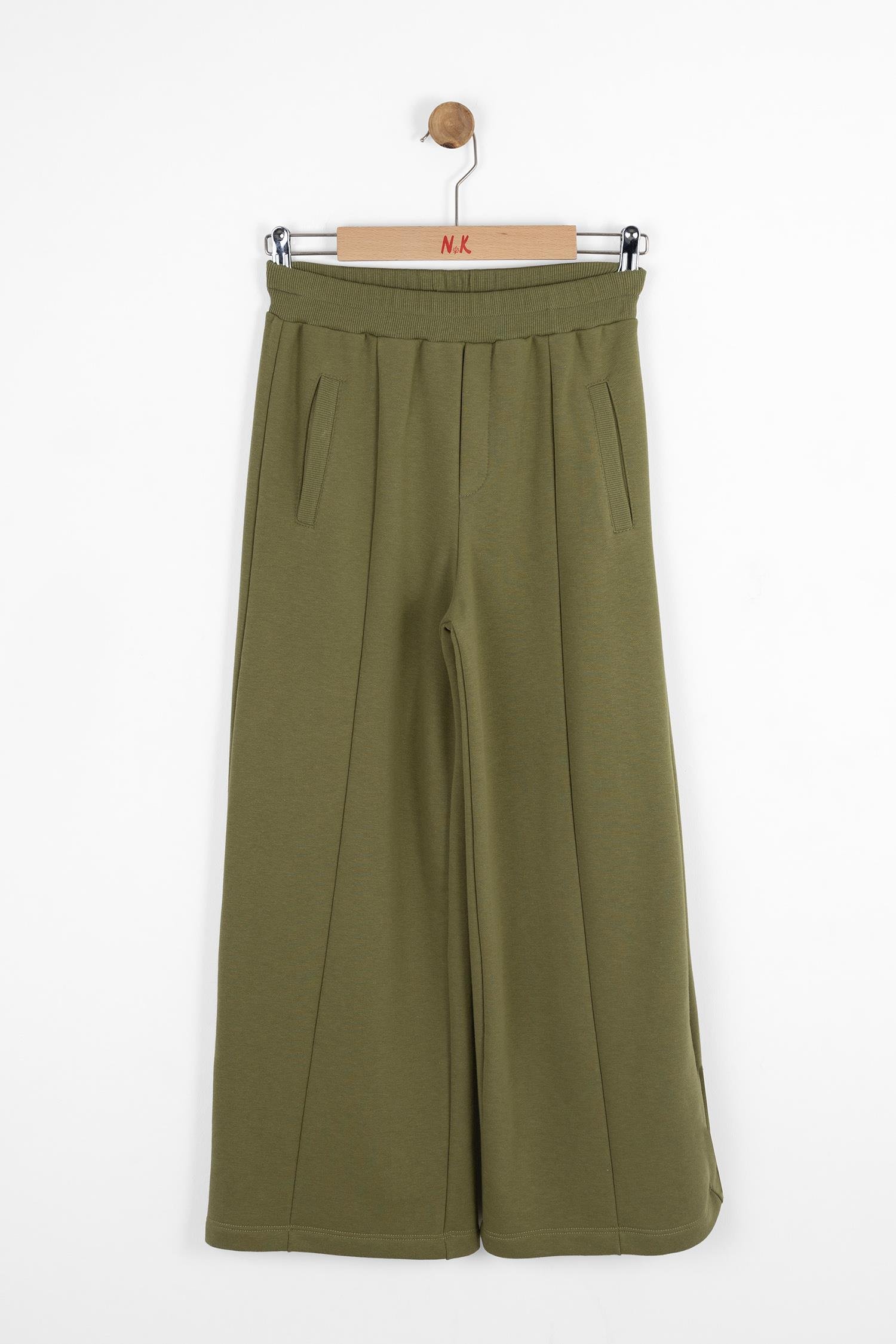 Nk KızÇocuk Bol Paça Pantolon 8-14 Yaş YEŞİL