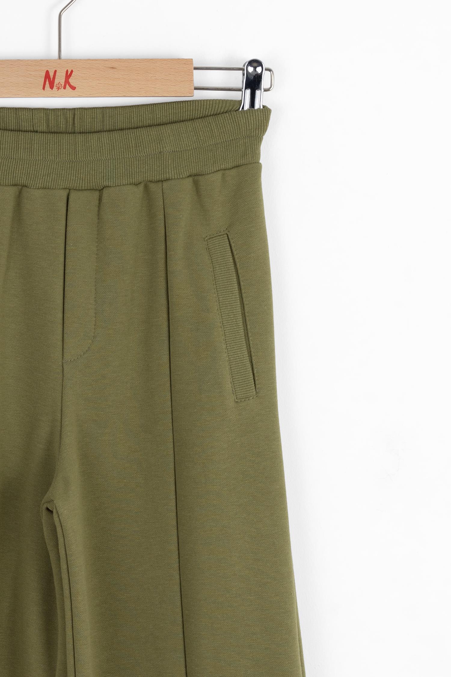 Nk KızÇocuk Bol Paça Pantolon 8-14 Yaş YEŞİL