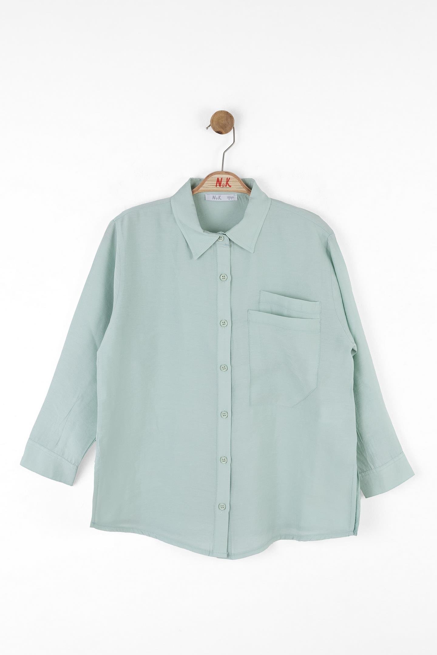 Nk Kz Çocuk Aqua Gömlek 8-14 Yaş Mint
