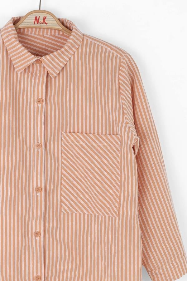 Nk Kz Çocuk Majove Gömlek 8-14 Yaş Coral