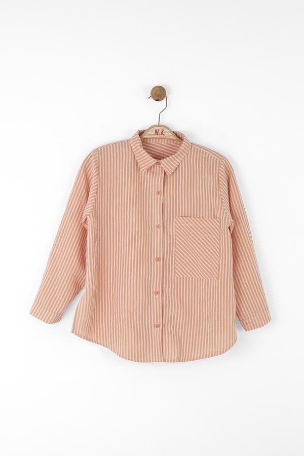 Nk Kz Çocuk Majove Gömlek 8-14 Yaş Coral
