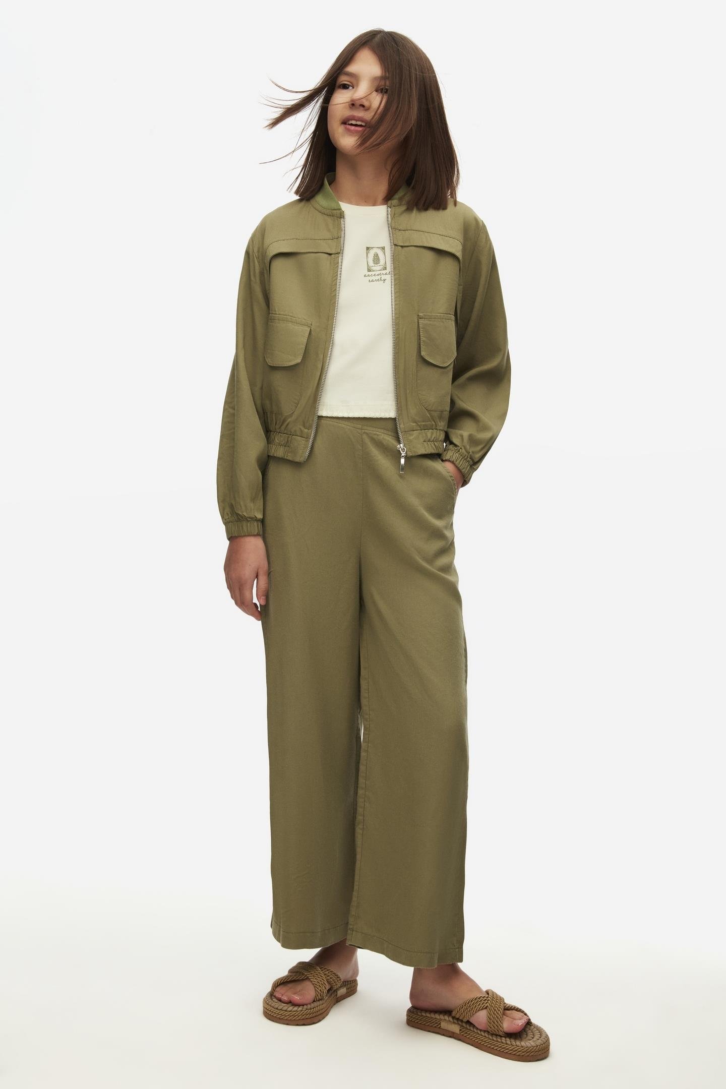 Nk Kz Çocuk Malta Ceket 8-14 Yaş Haki