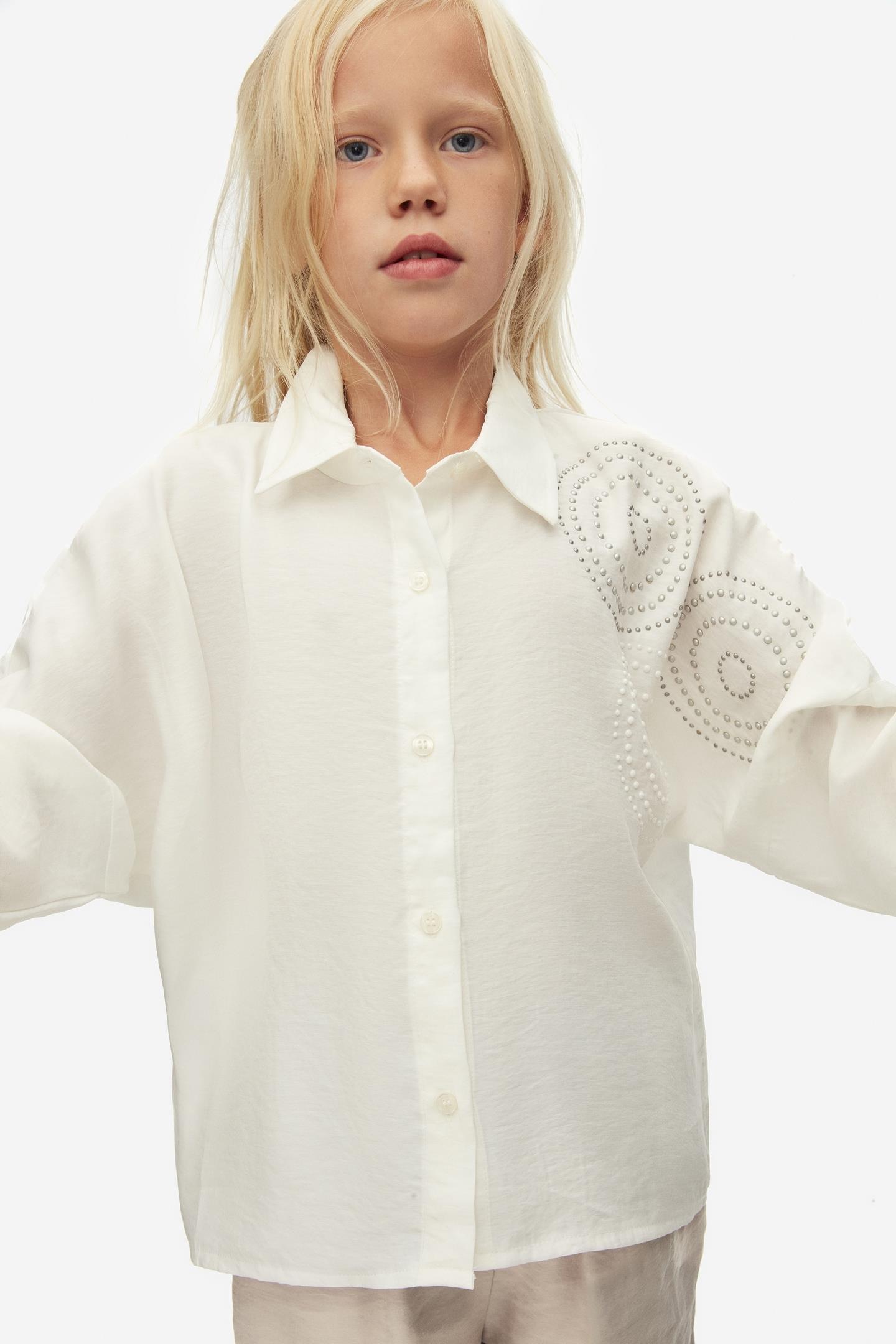 Nk Kz Çocuk Virgina Gömlek 8-14 Yaş Ekru