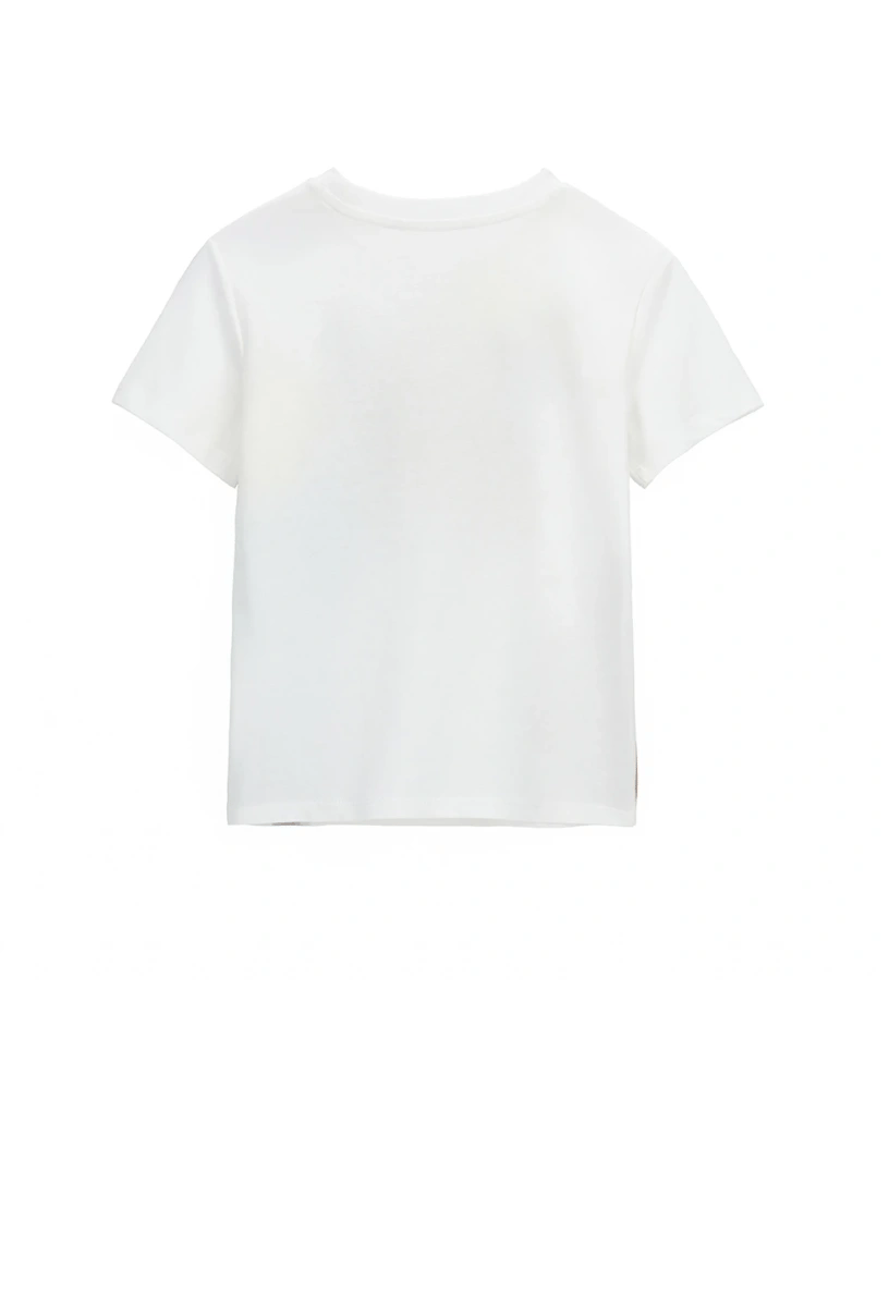 Orginal Marines Erkek Çocuk Baskılı Tshirt 2-9 Yaş Ekru