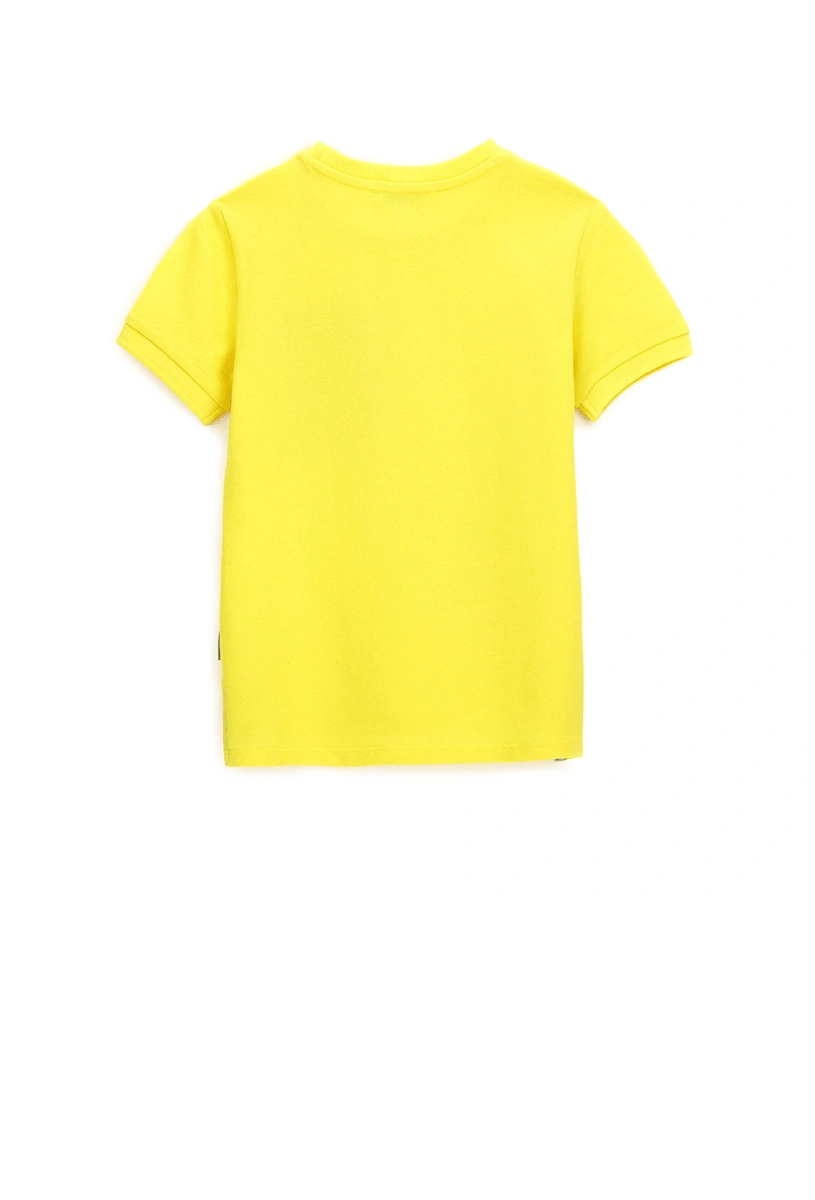 Original Marines Erkek Çocuk Cep Detaylı Tshirt 2-9 Yaş Sarı