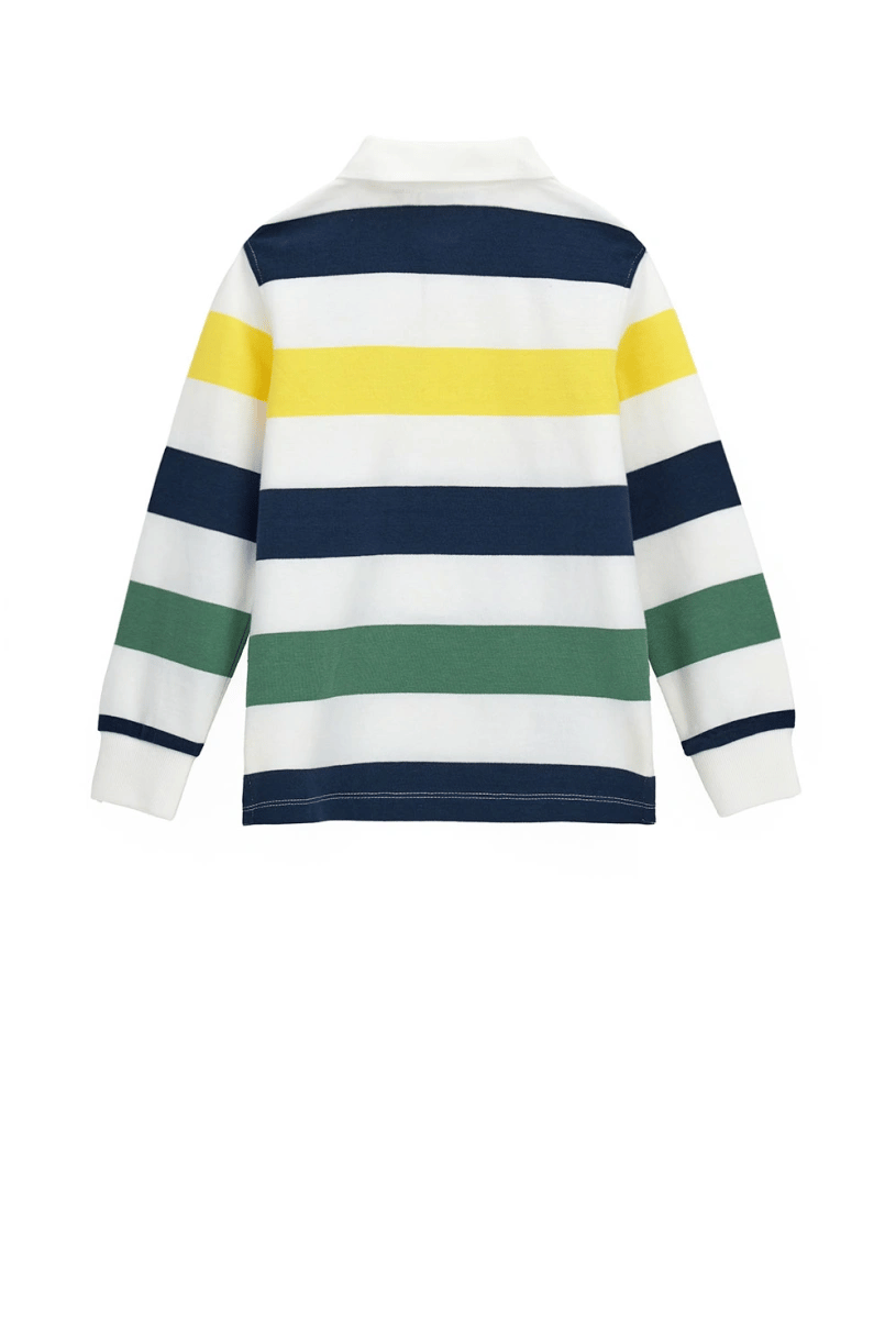 Original Marines Erkek Çocuk Çizgili sweatshirt 3-8 Yaş Beyaz