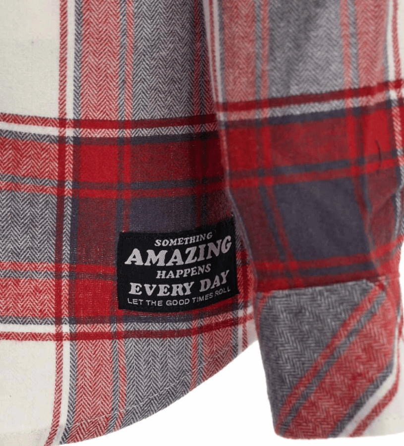 Original Marines Erkek Çocuk Oduncu Gömlek 3-14 Yaş KIRMIZI