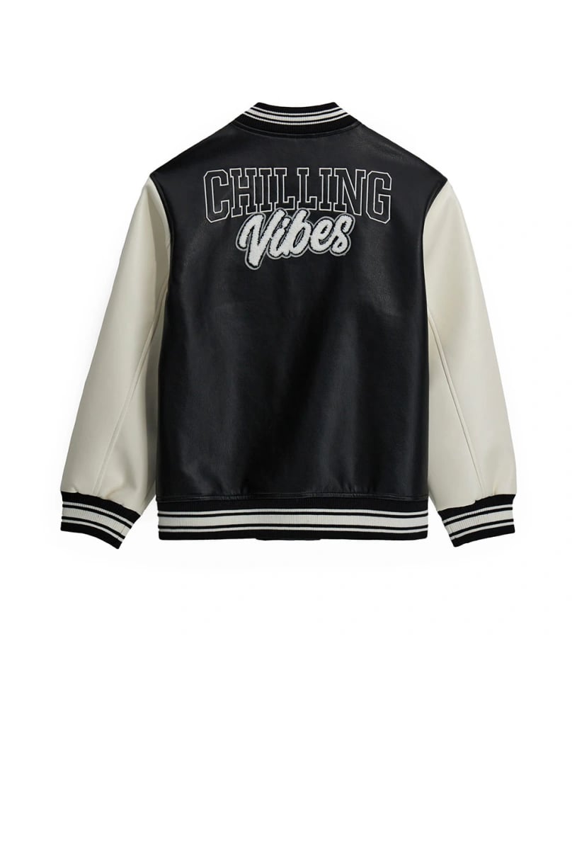 Original Marines Erkek Çocuk Suni Deri Ceket 11-14 Yaş Siyah