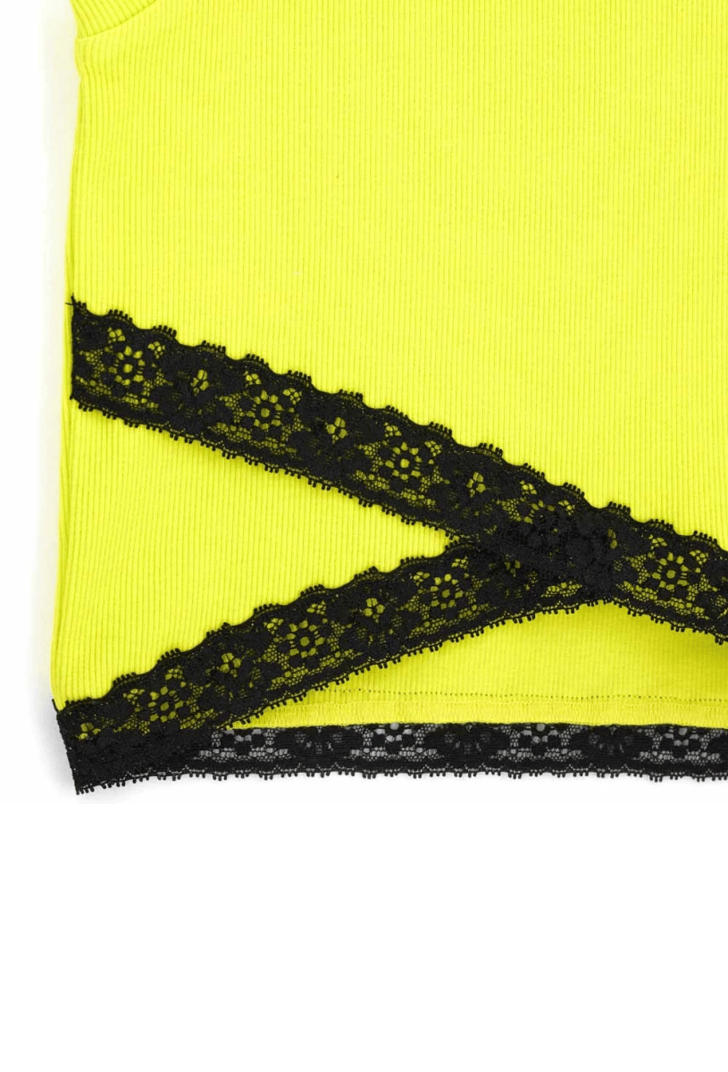 Original Marines Kız Çocuk Crop 8-14 Yaş Neon