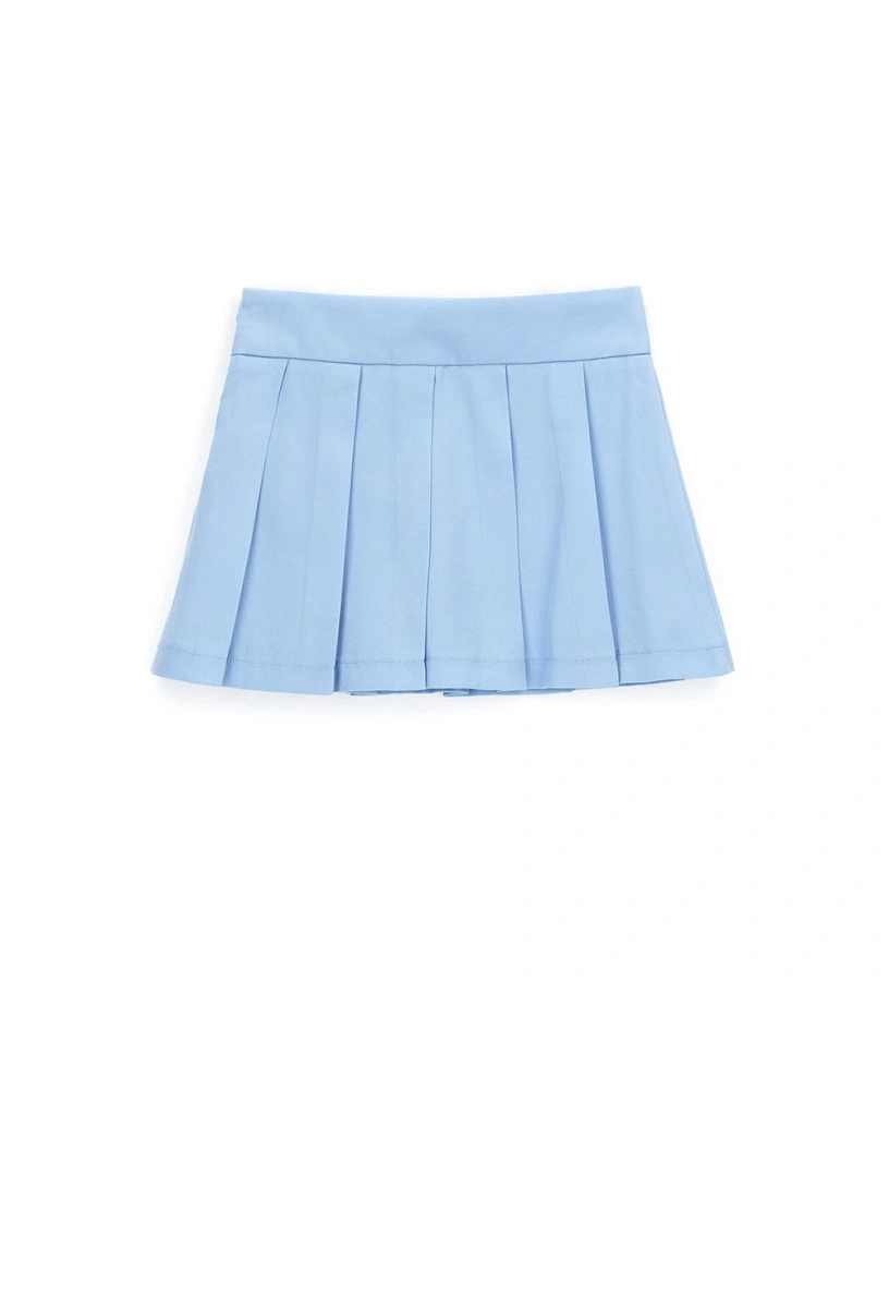 Original Marines Kız Çocuk Pileli Şort Etek 3-8 Yaş Mavi