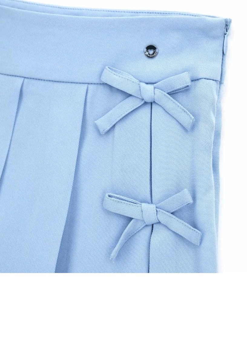 Original Marines Kız Çocuk Pileli Şort Etek 3-8 Yaş Mavi