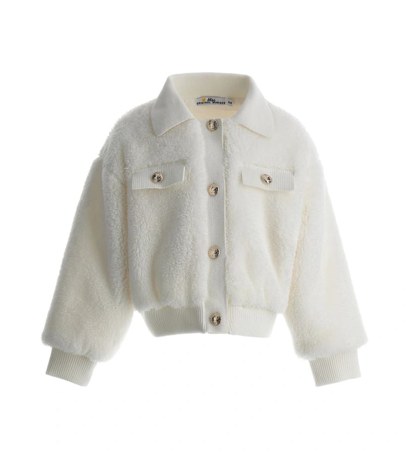 Original Marines Pelüş Mont 5-14 Yaş KREM