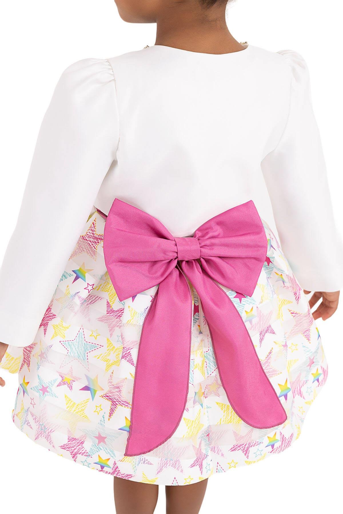 Pamina Kız Çocuk Bolero Elbise 2-6 Yaş Ekru